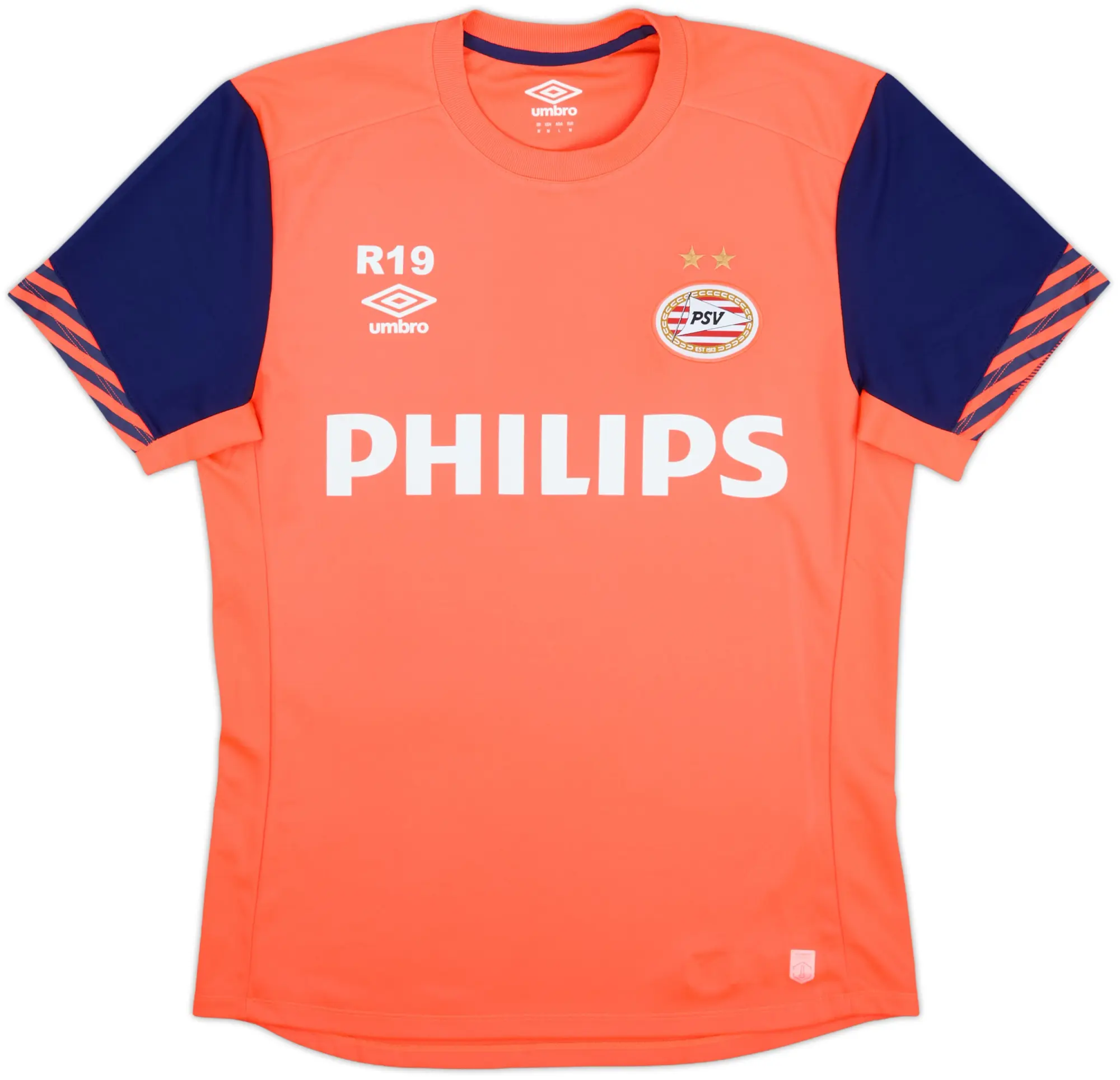 2015-16 PSV Umbro Reserves Player Issue Training Shirt #19 - 8/10 - (M)