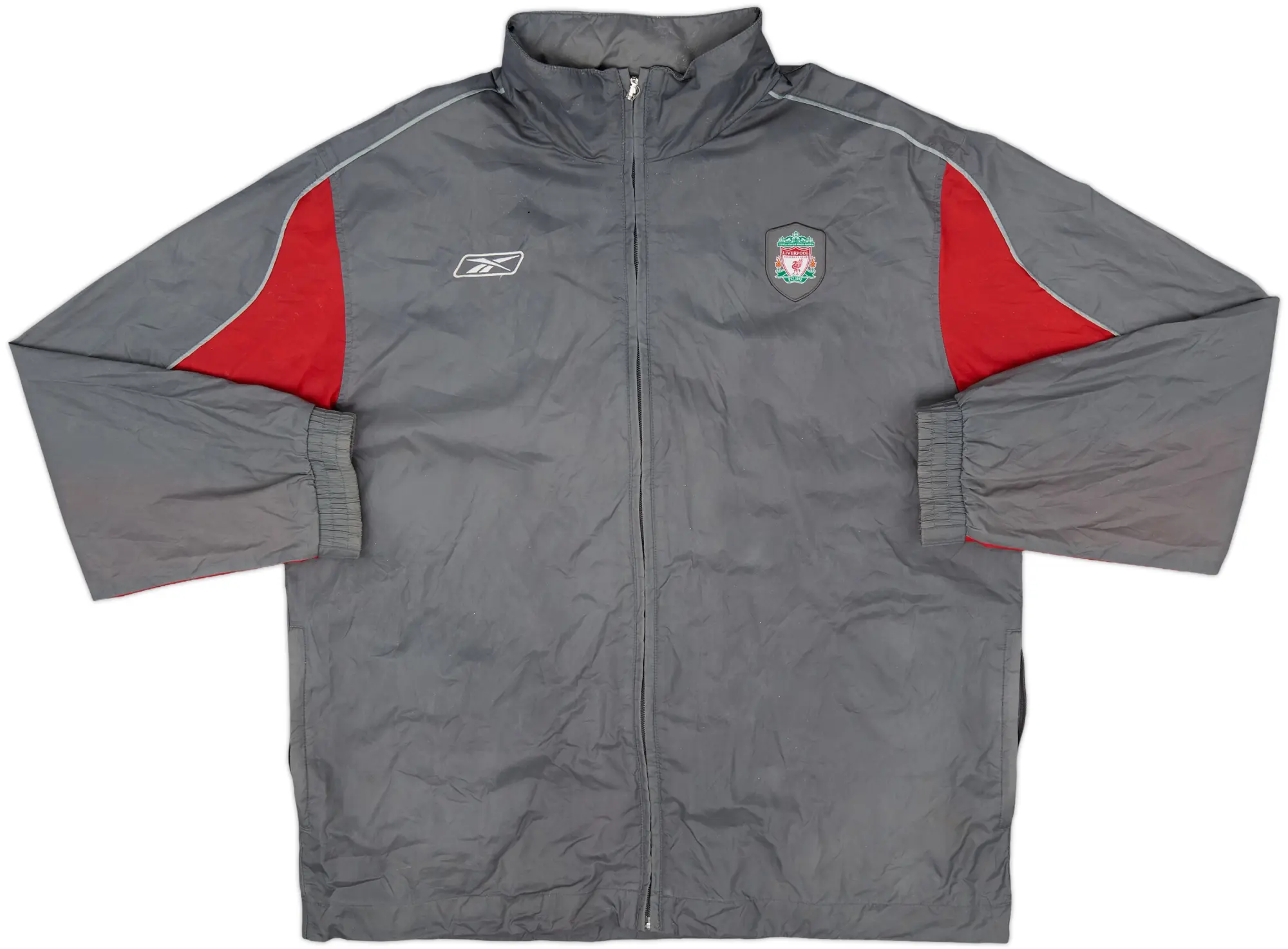 2004-05 Liverpool Reebok Hooded Rain Jacket - 8/10 - (M)