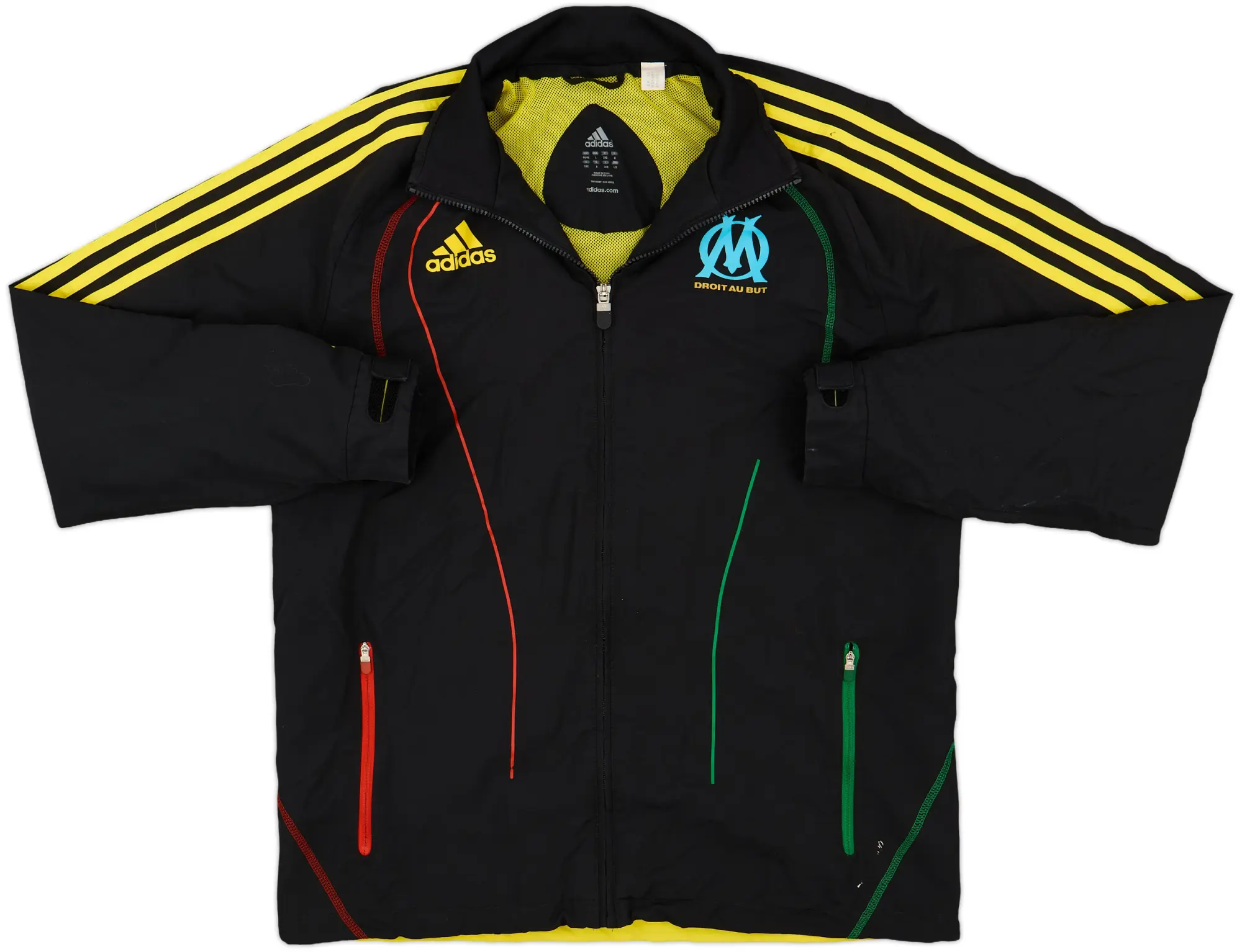 2010-11 Olympique Marseille adidas Track Jacket - 8/10 - (L/XL)
