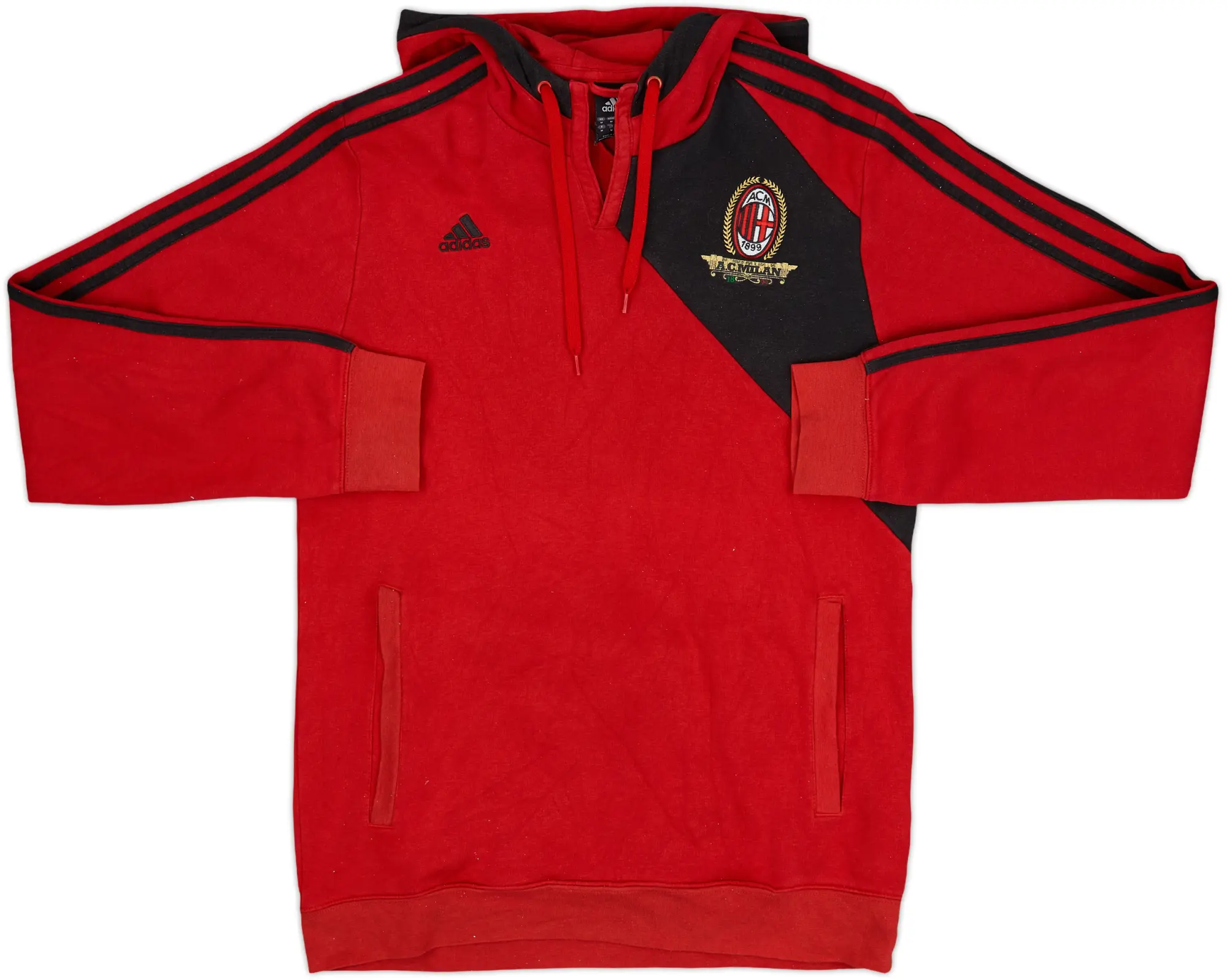 2010-11 AC Milan adidas Hooded Top - 7/10 - (M)