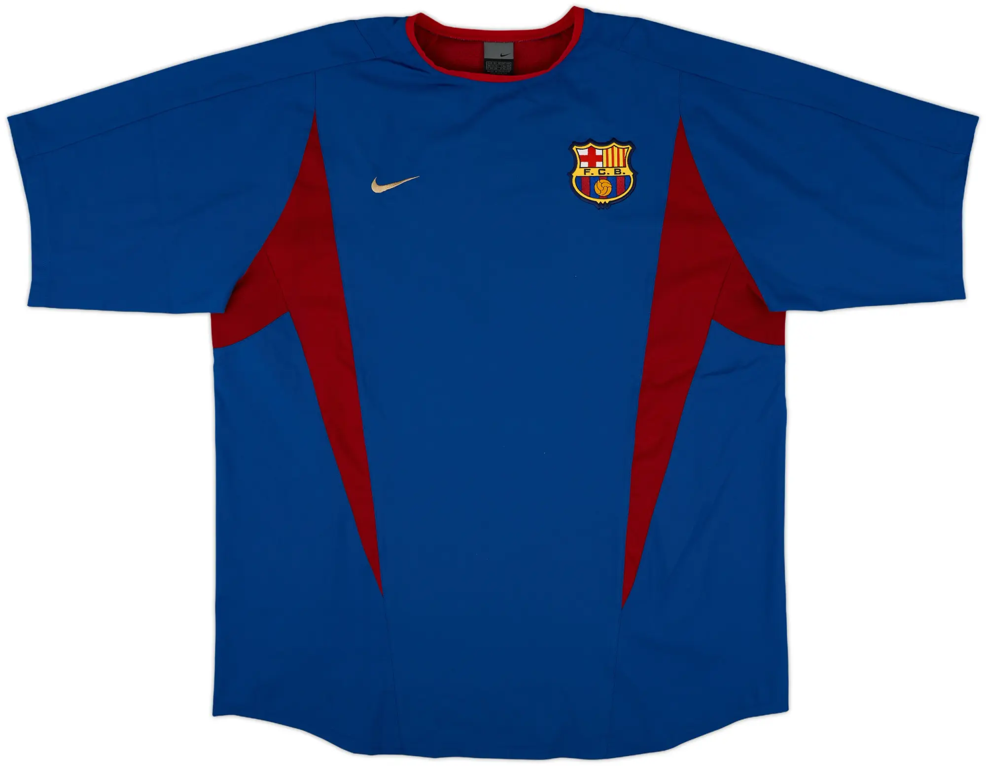 2002-03 Barcelona Nike Player Issue Training Shirt - 9/10 - (XL)
