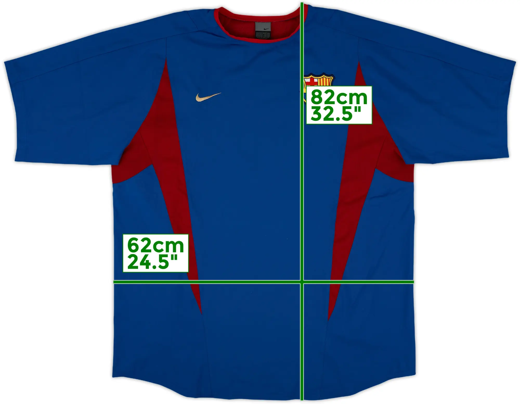 Nike Barcelona Mens SS Player Issue Home Shirt 2002/03
