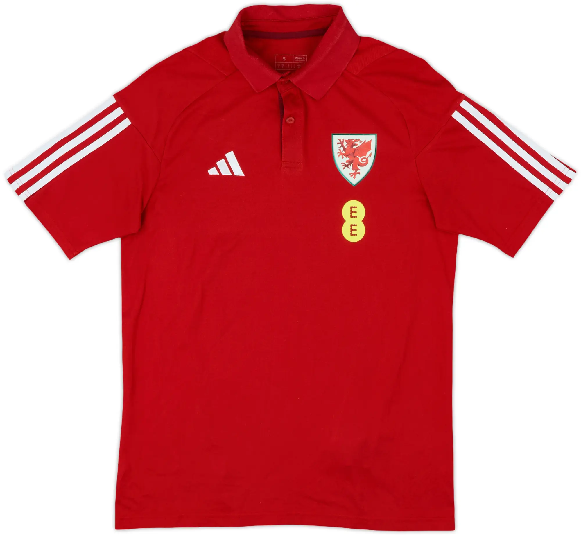 2022-23 Wales adidas Polo Shirt - 9/10 - (S)