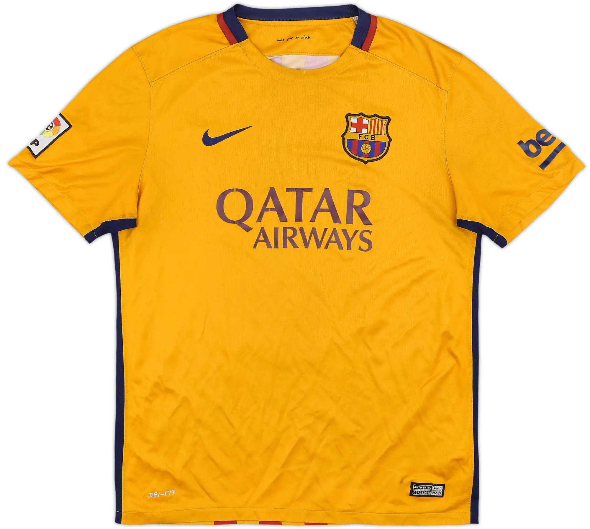 Nike Barcelona Mens SS Away Shirt 2015/16