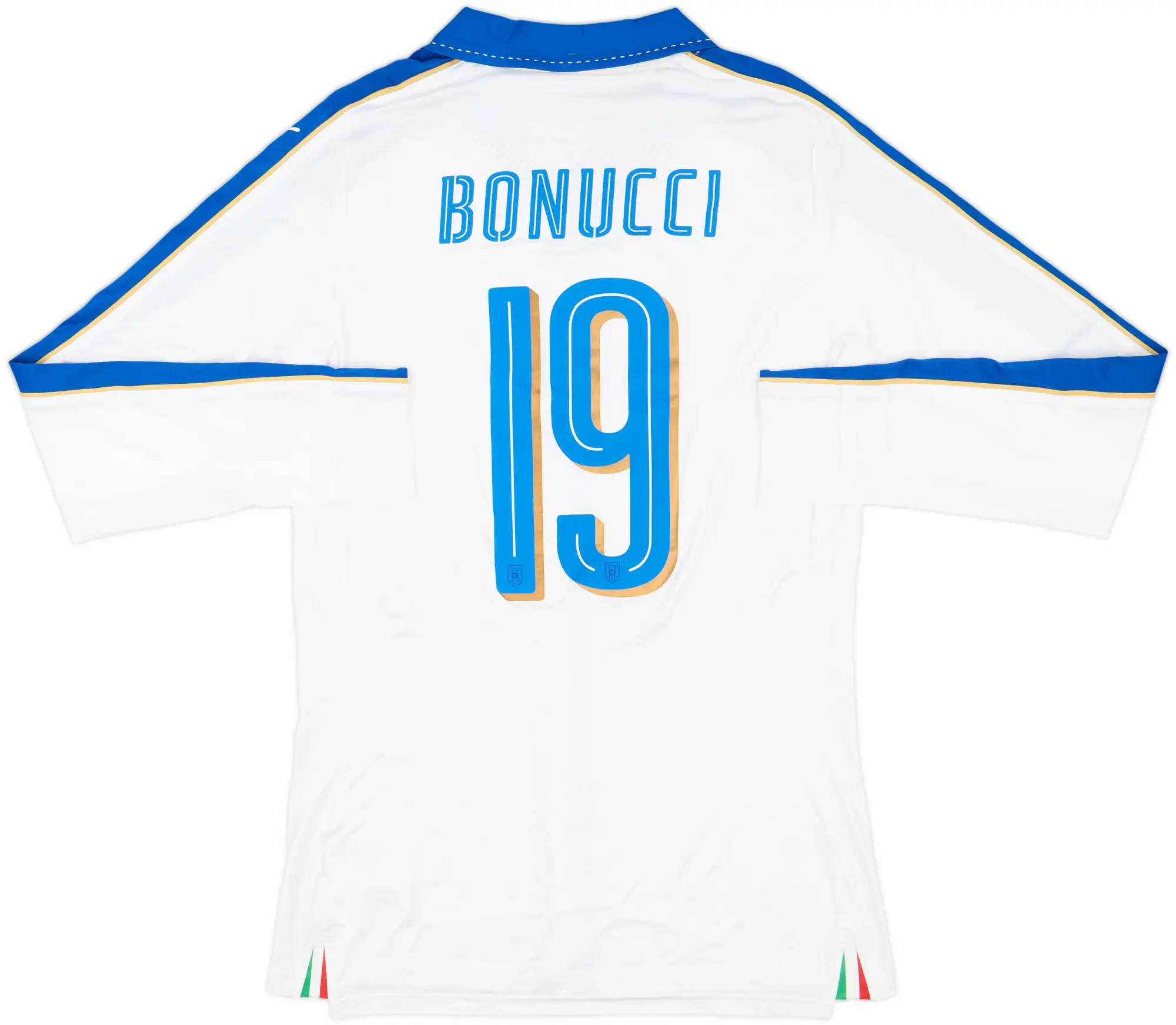 2016-17 Italy Player Issue Away L/S Shirt Bonucci #19 (XL)