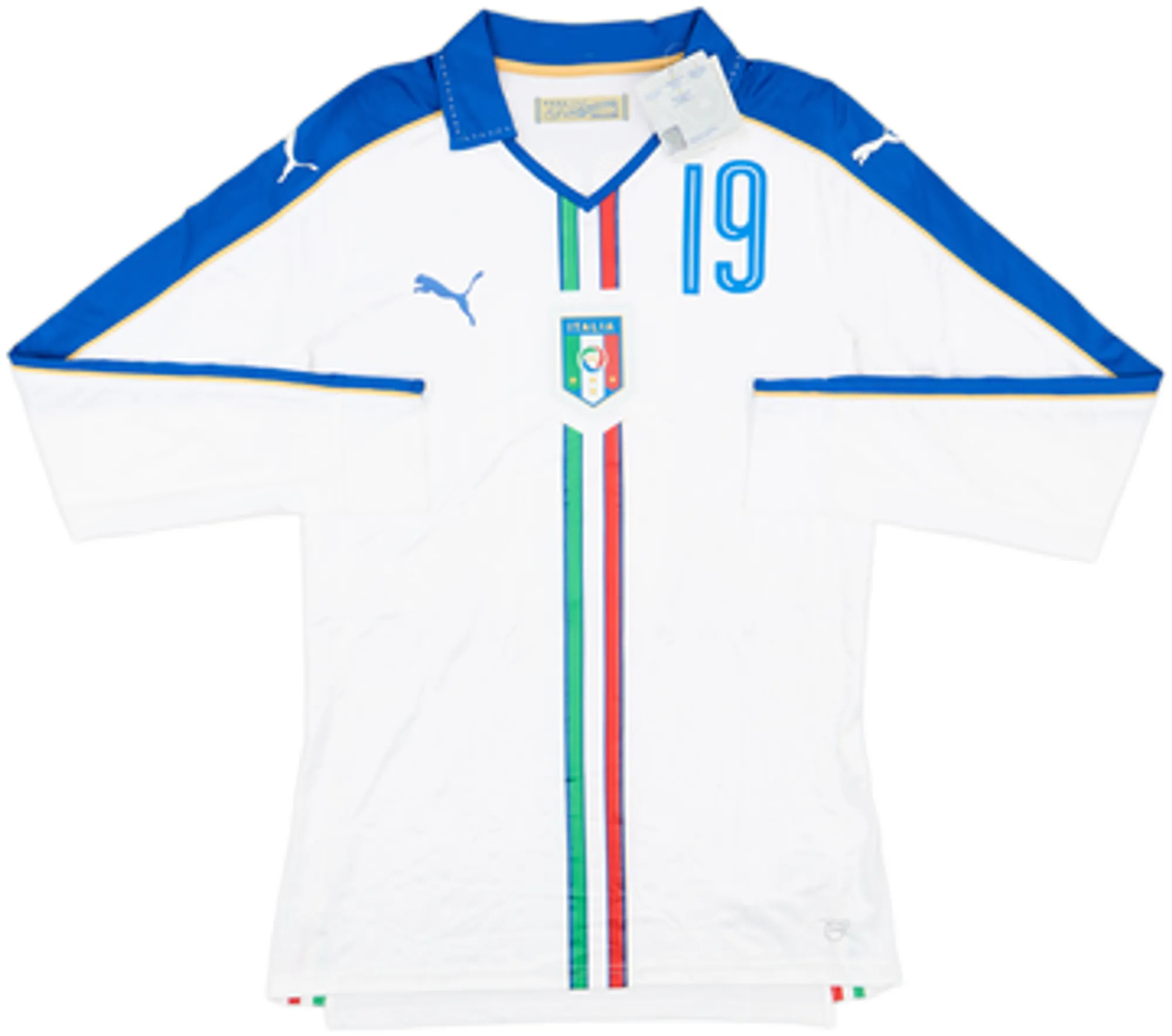 Puma Italy Mens LS Player Issue Away Shirt 2016