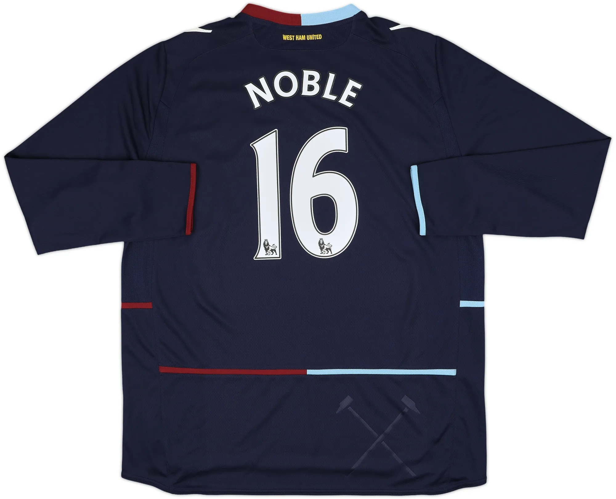 Macron West Ham United Mens LS Away Shirt 2012/13