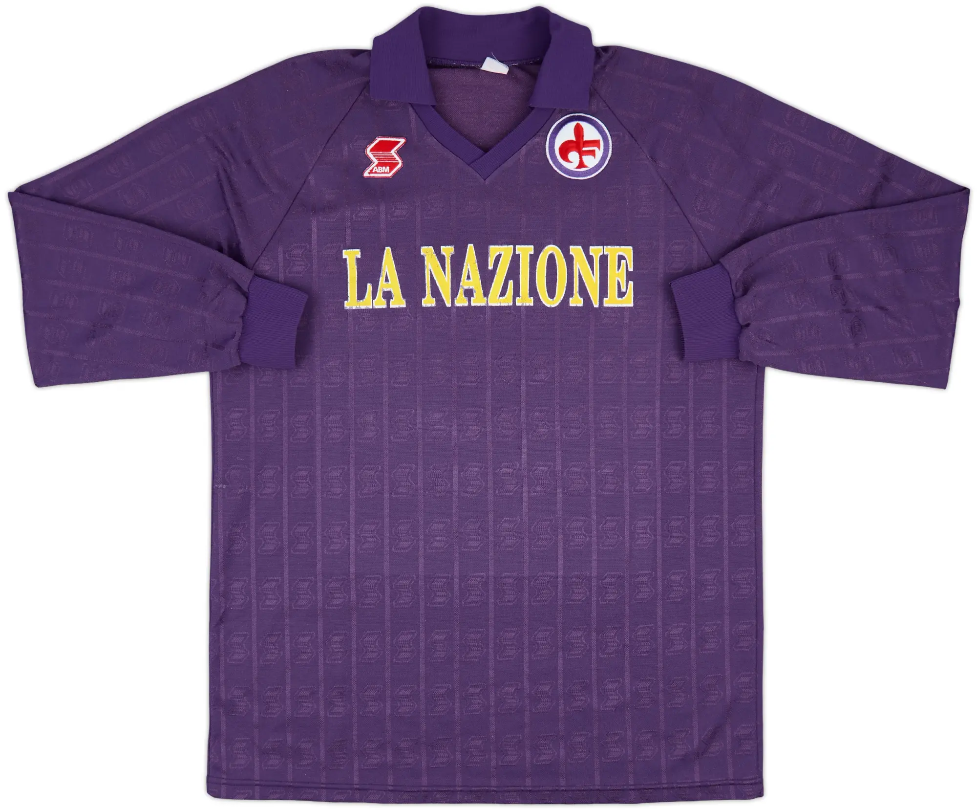 1989-90 Fiorentina Home L/S Shirt #4 - 7/10 - (XL)