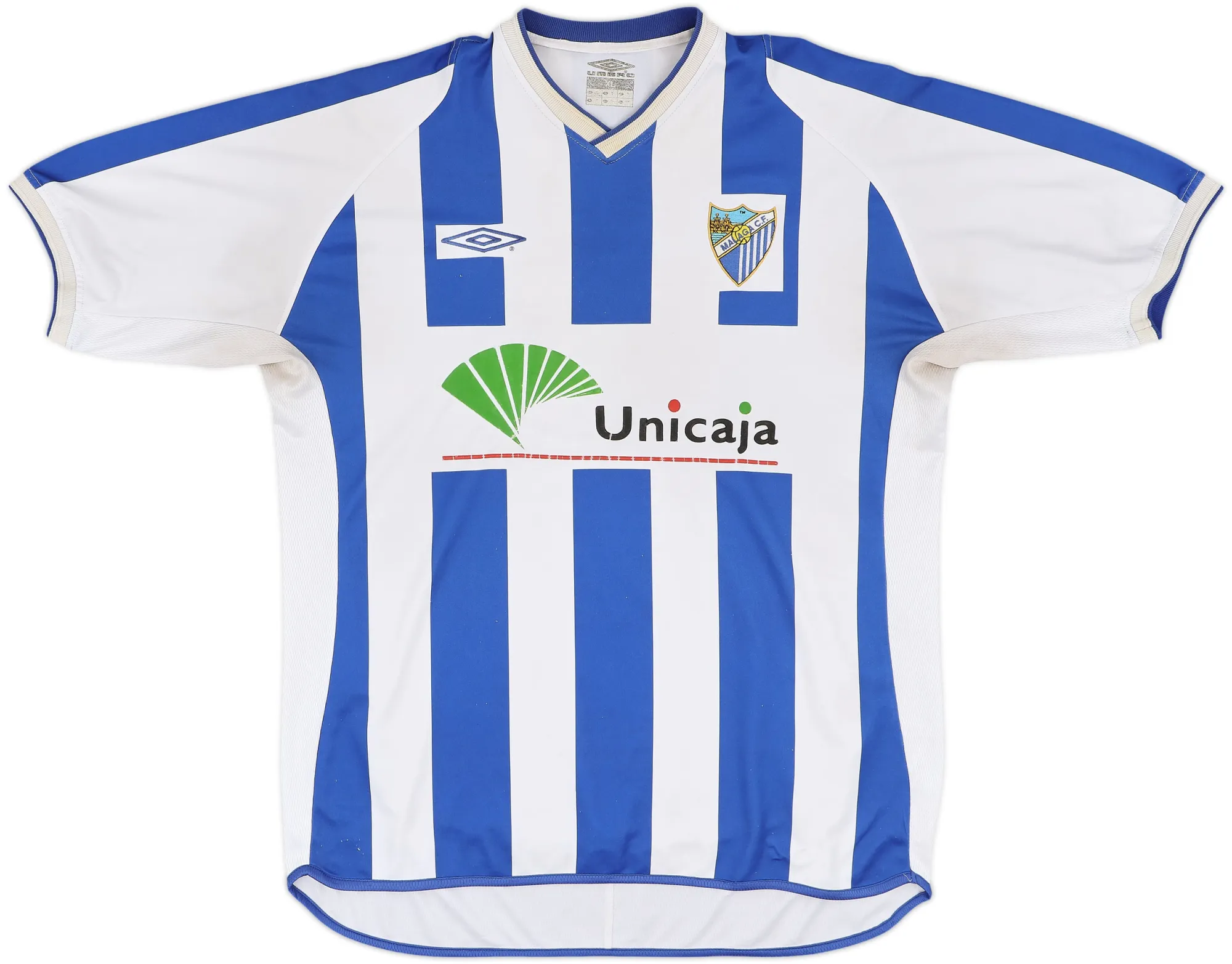 Umbro Málaga Mens SS Home Shirt 2001/02