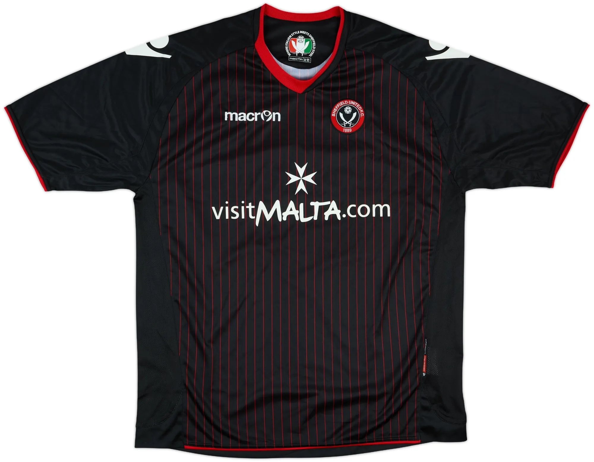 Macron Sheffield United Mens SS Away Shirt 2010/11