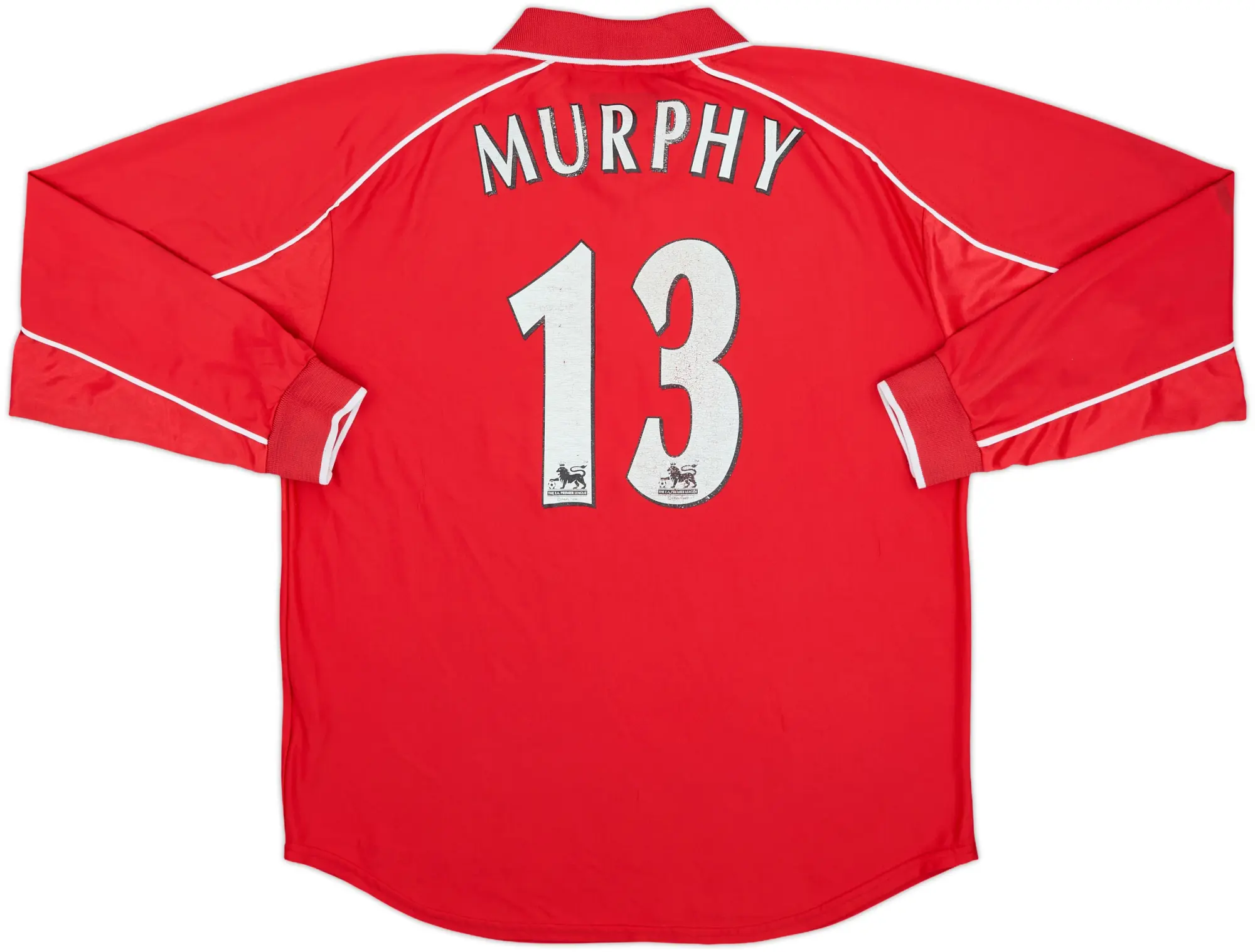 2000-02 Liverpool Home L/S Shirt Murphy #13 - 6/10 - (L)