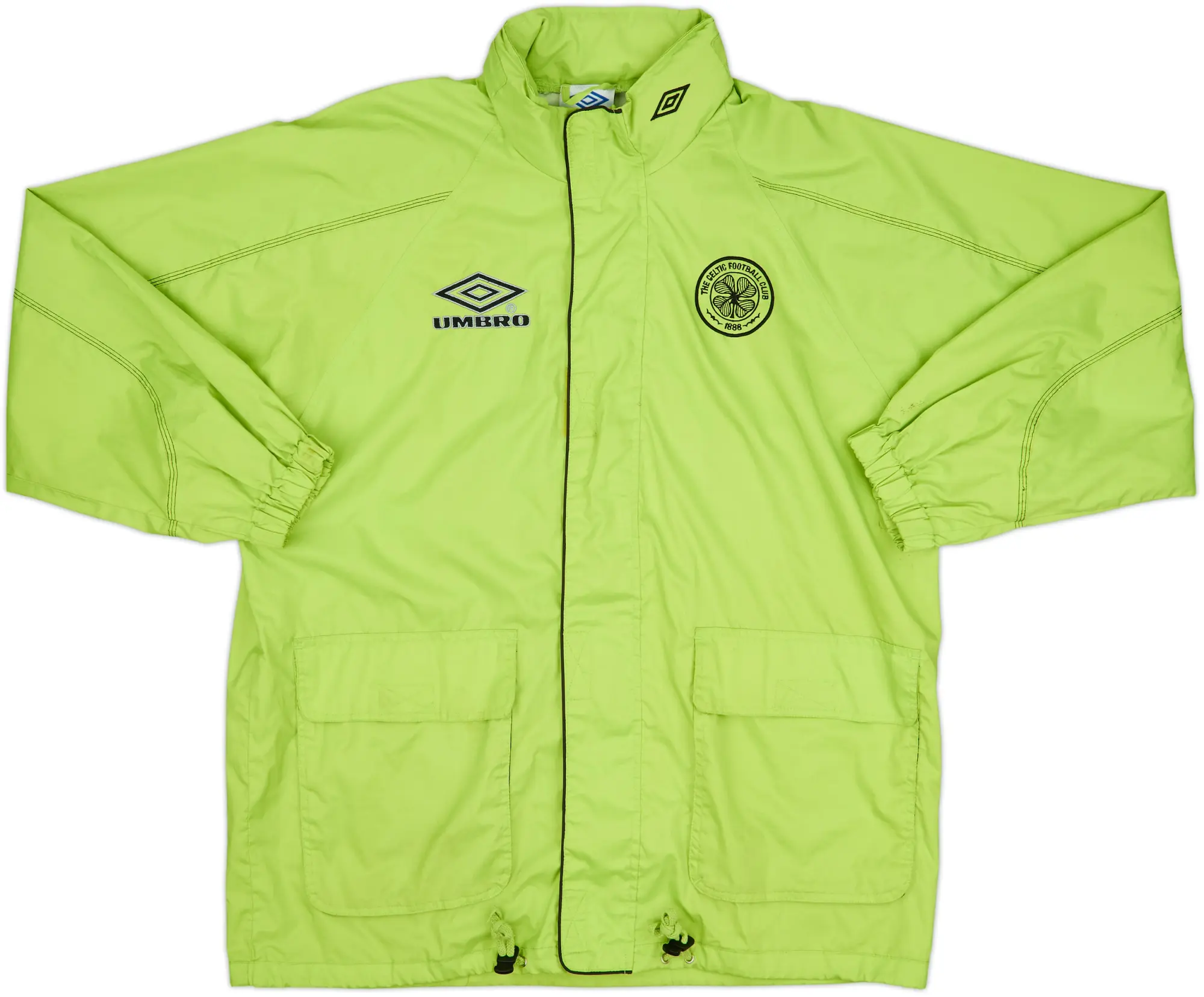 1998-99 Celtic Umbro Hooded Rain Jacket - 8/10 - (S)