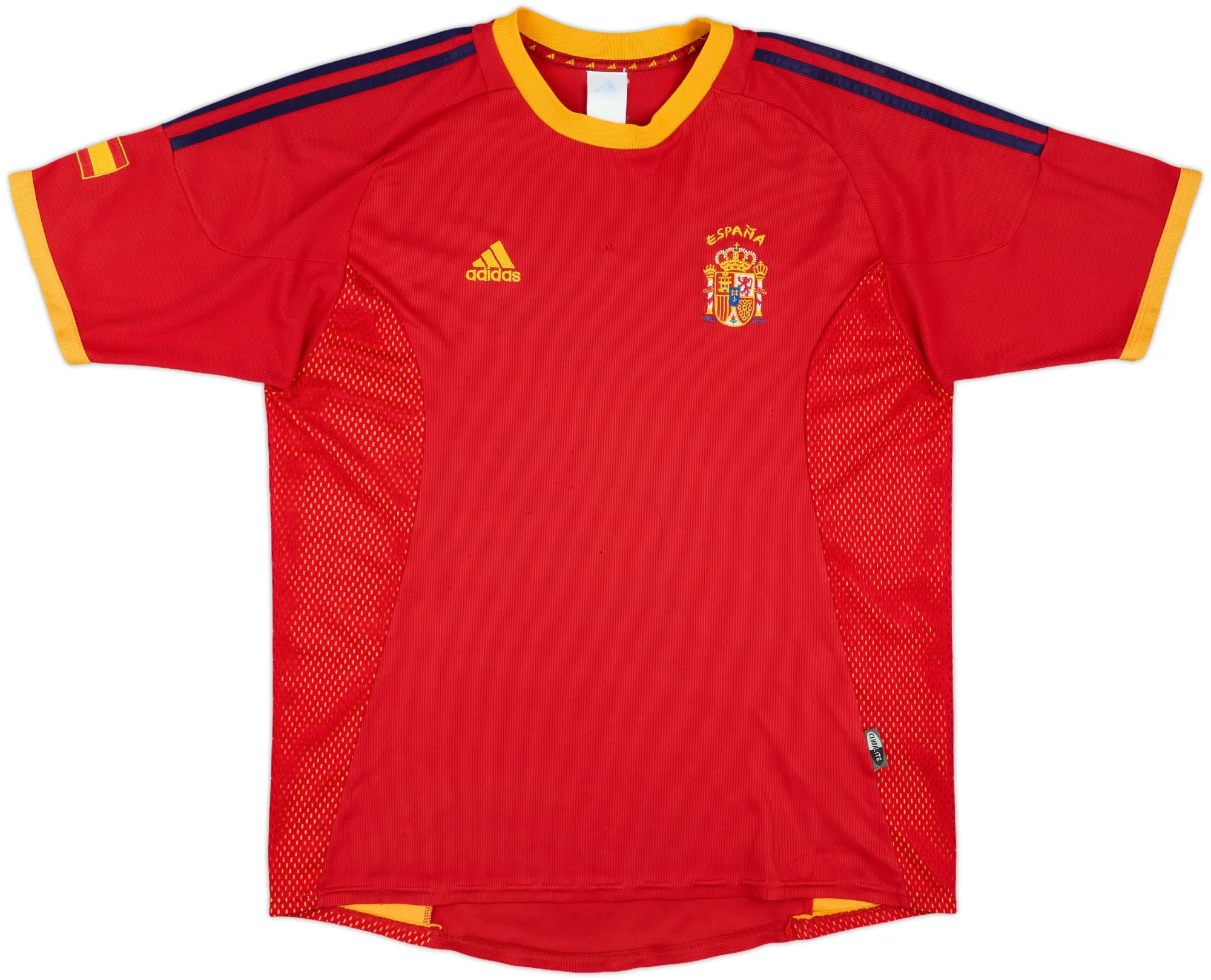 adidas Spain Mens SS Home Shirt 2002