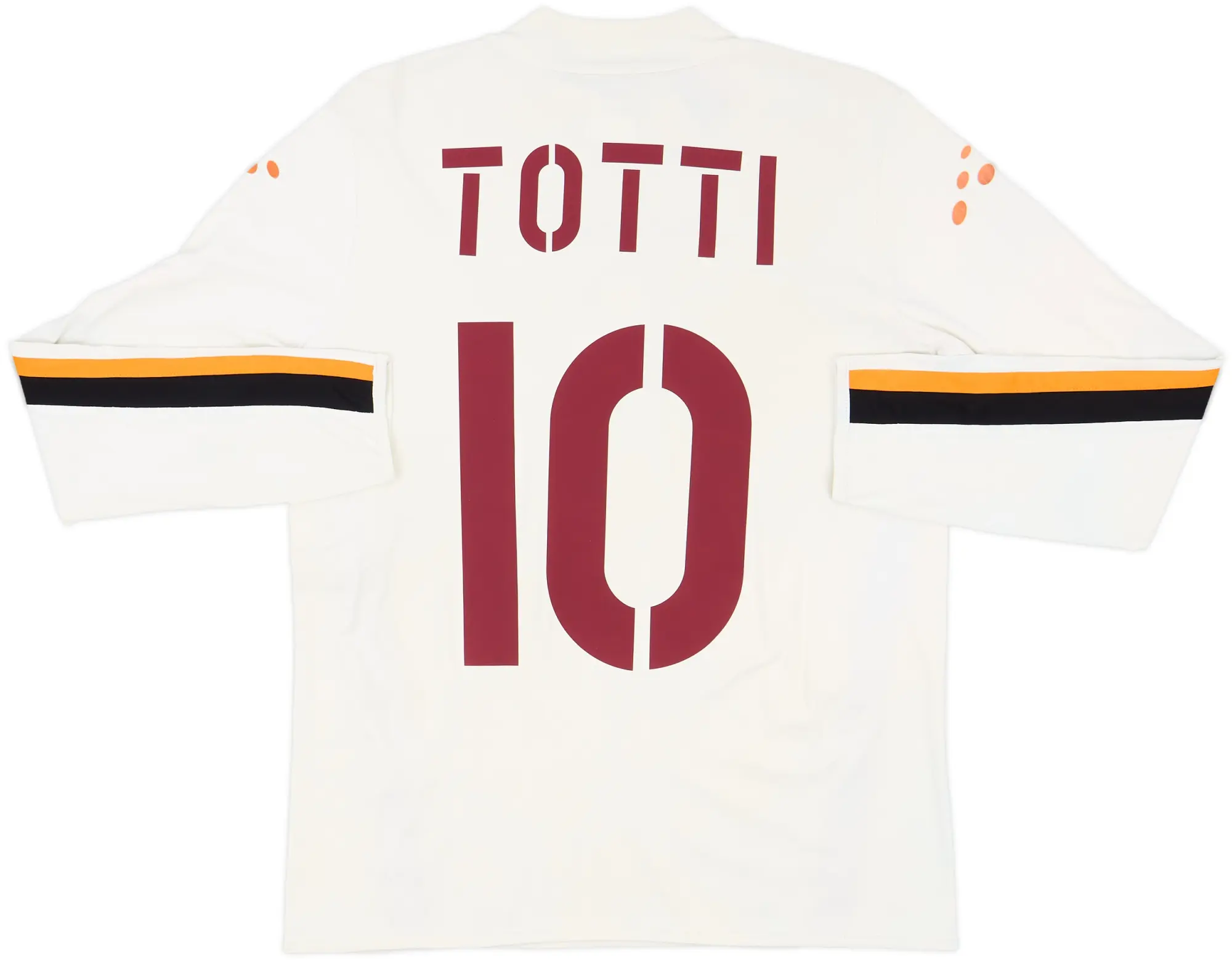 2003-04 Roma Away L/S Shirt Totti #10 - 6/10 - (M)