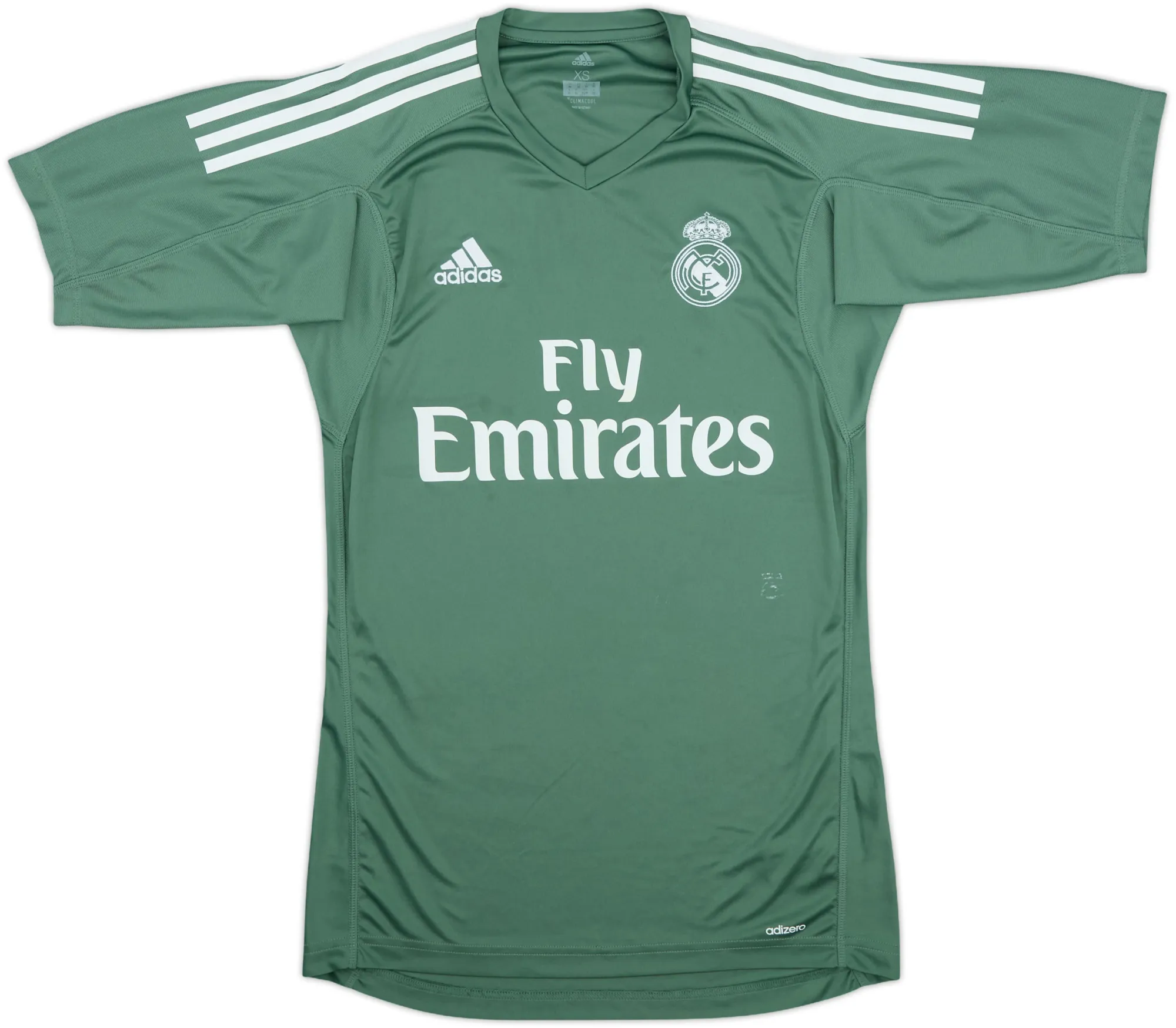 adidas Real Madrid Mens SS Goalkeeper Home Shirt 2017/18
