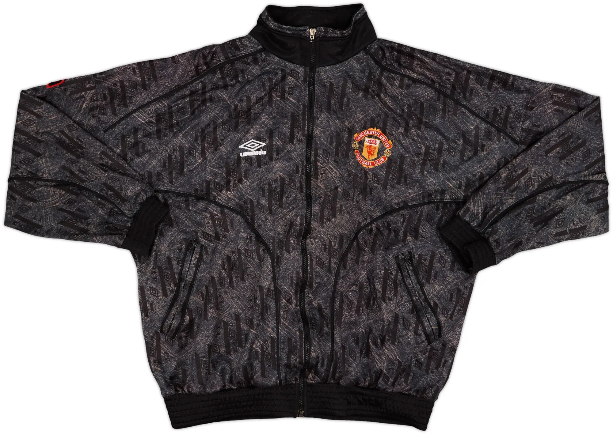 1992-93 Manchester United Umbro Track Jacket - 8/10 - (XL)