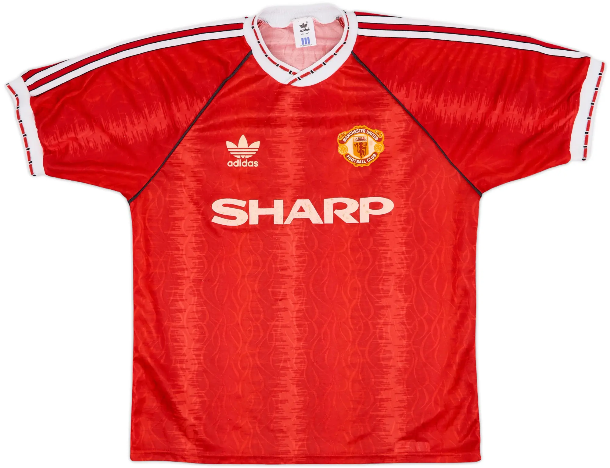 1990-92 Manchester United Home Shirt - 7/10 - (L)