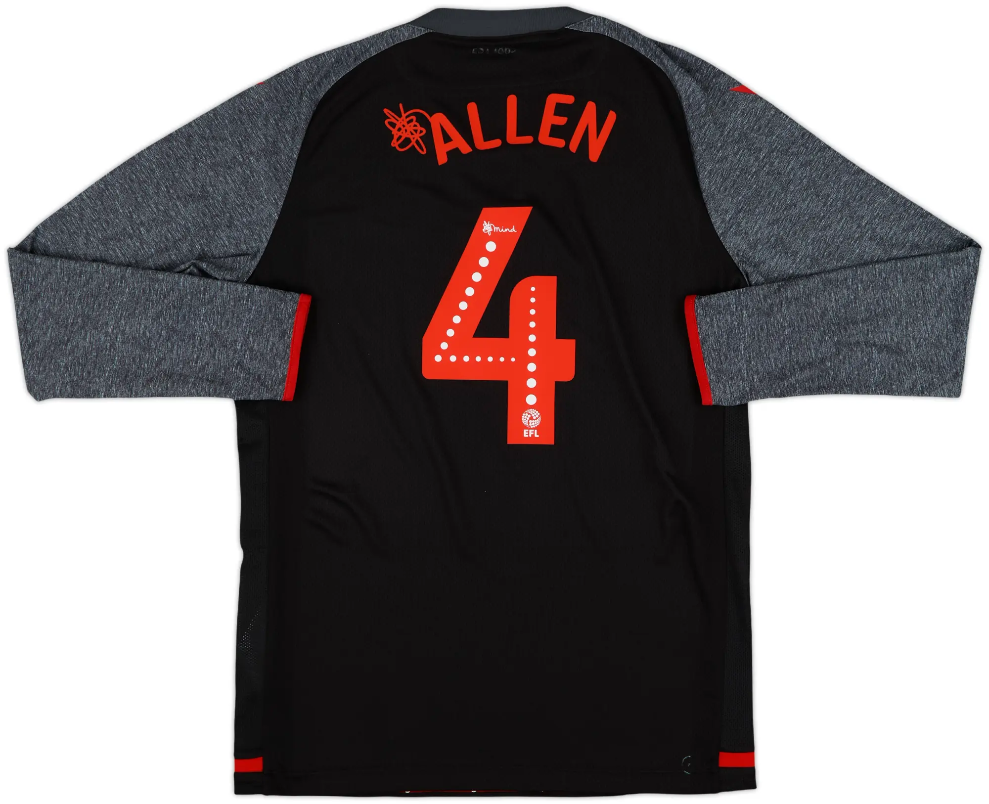 2019-20 Stoke City Away L/S Shirt Allen #4 - 9/10 - (L)