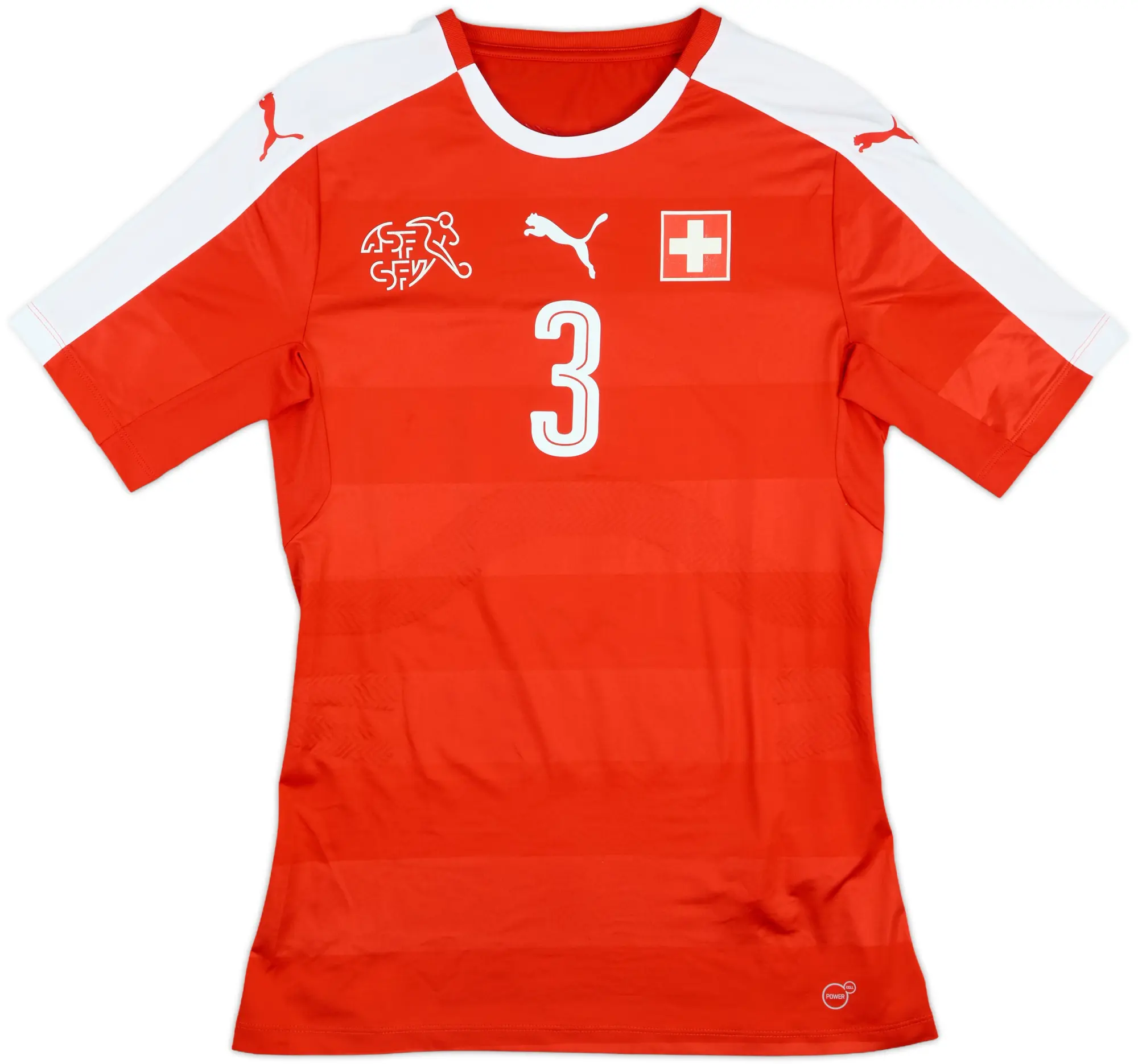 2016-17 Switzerland Match Issue Home Shirt #3