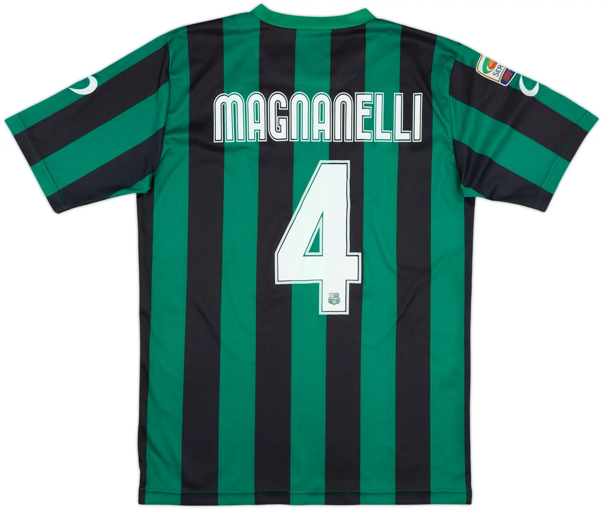 2013-14 Sassuolo Home Shirt Magnanelli #4 - 6/10 - (XL)