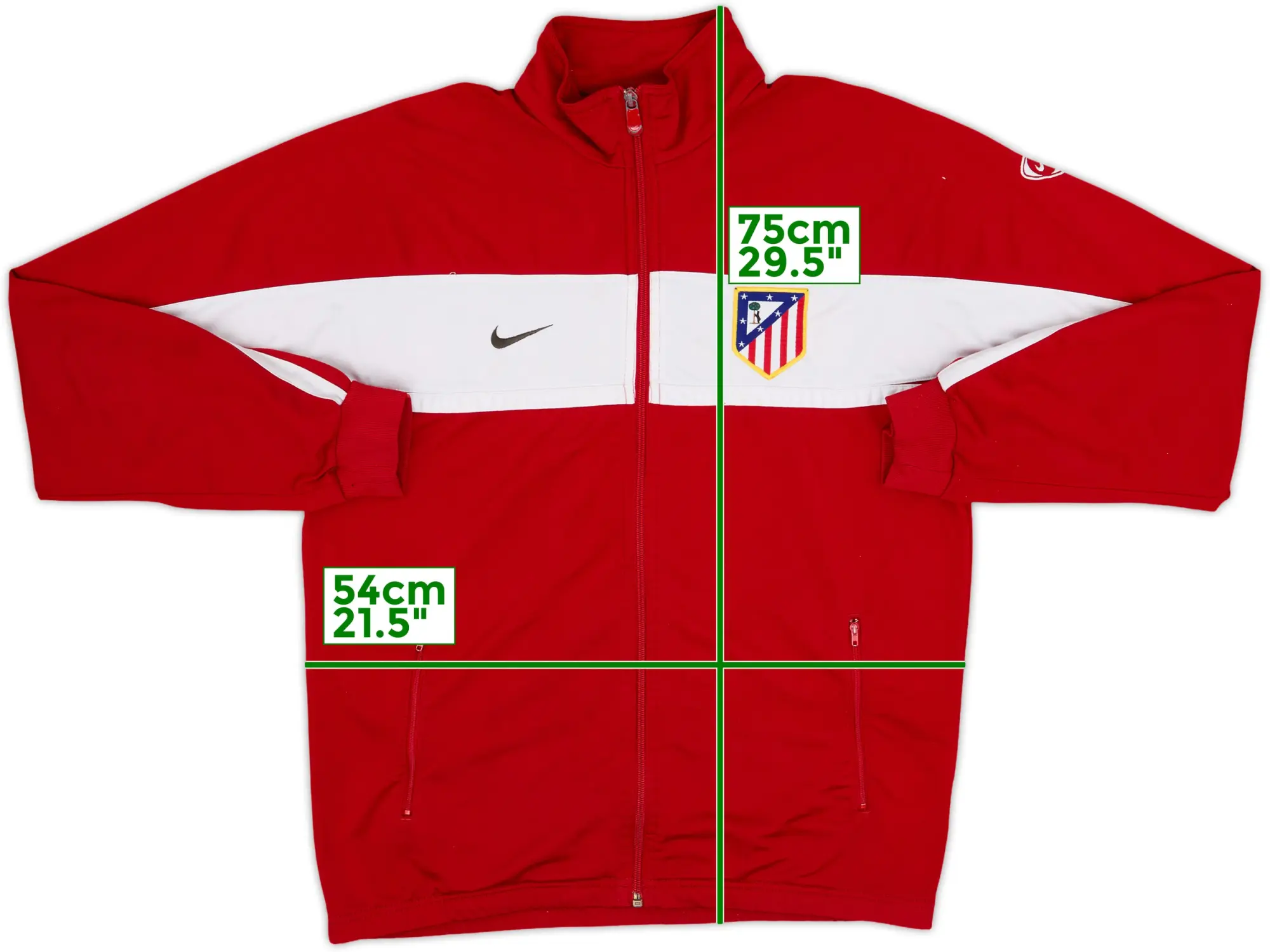 2001-02 Atletico Madrid Nike Track Jacket - 7/10 - (M)