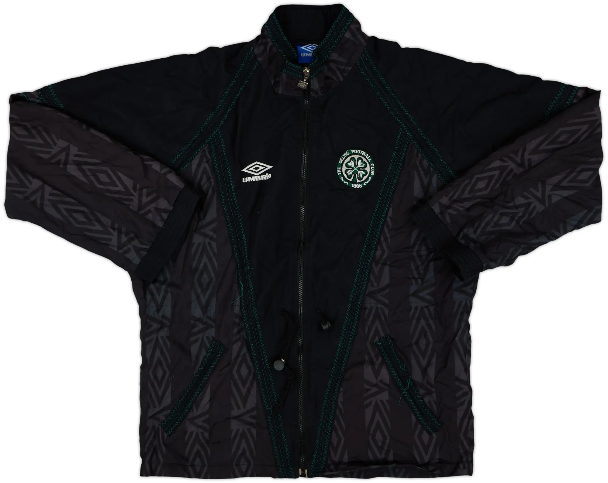 1991-93 Celtic Umbro Track Jacket - 8/10 - (M)