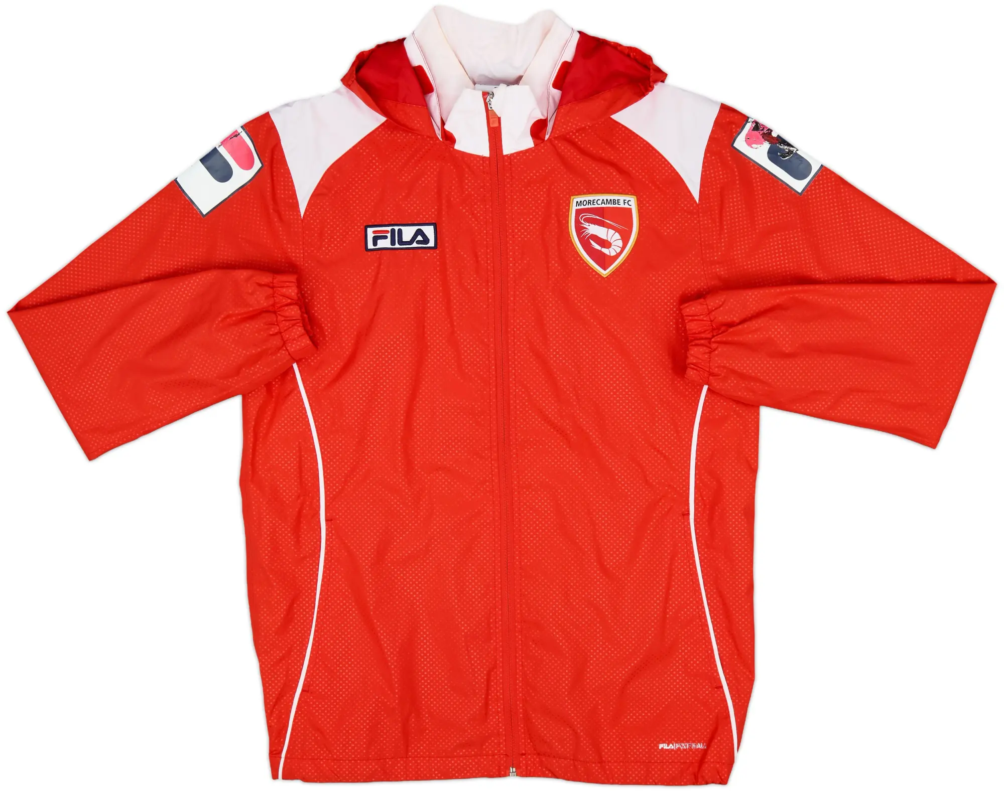 2012-13 Morecambe Fila Hooded Rain Jacket - 6/10 - (S)