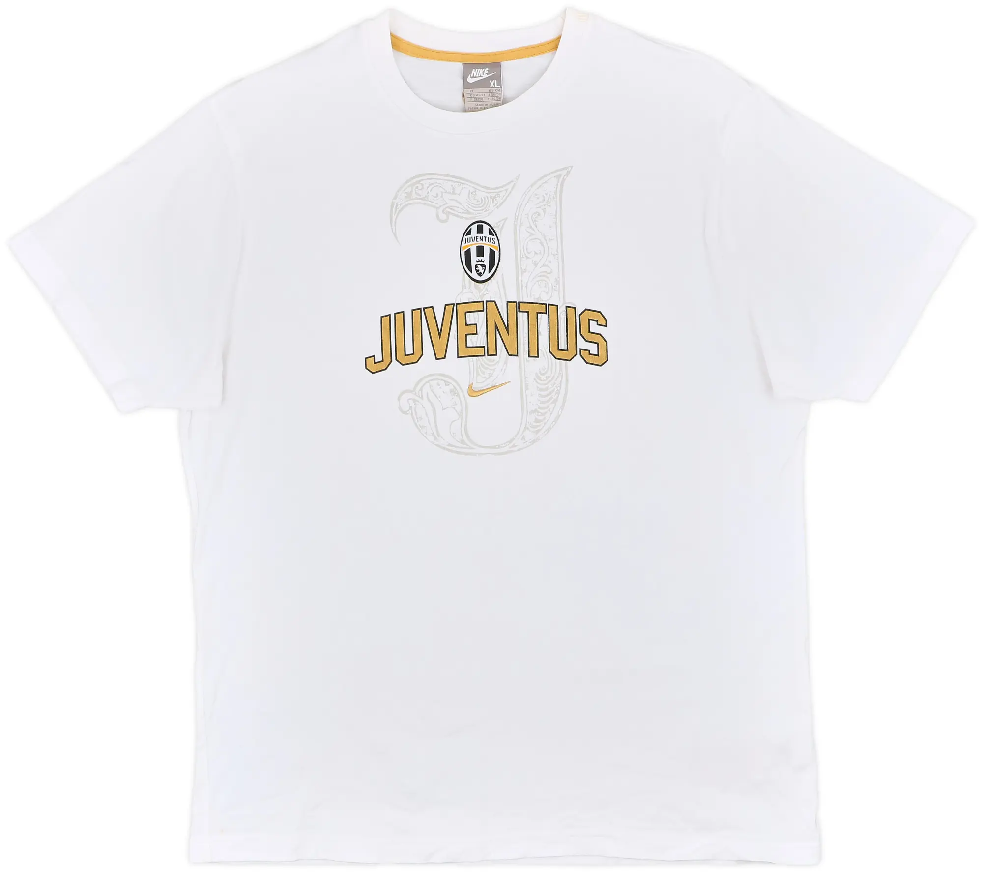 2008-09 Juventus Nike Cotton Tee - 9/10 - (XL)