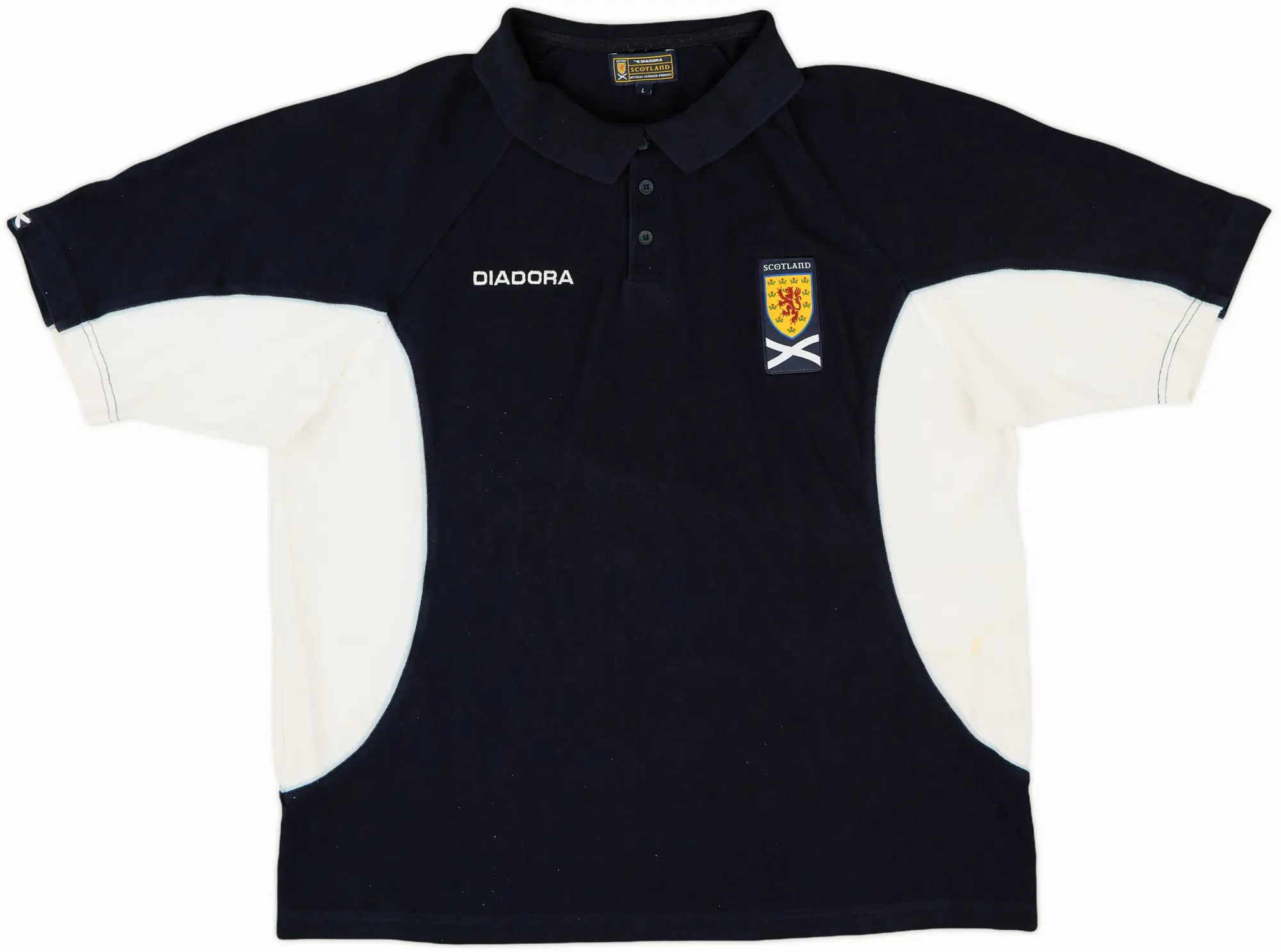 2003-04 Scotland Diadora Polo Shirt - 7/10 - (L)