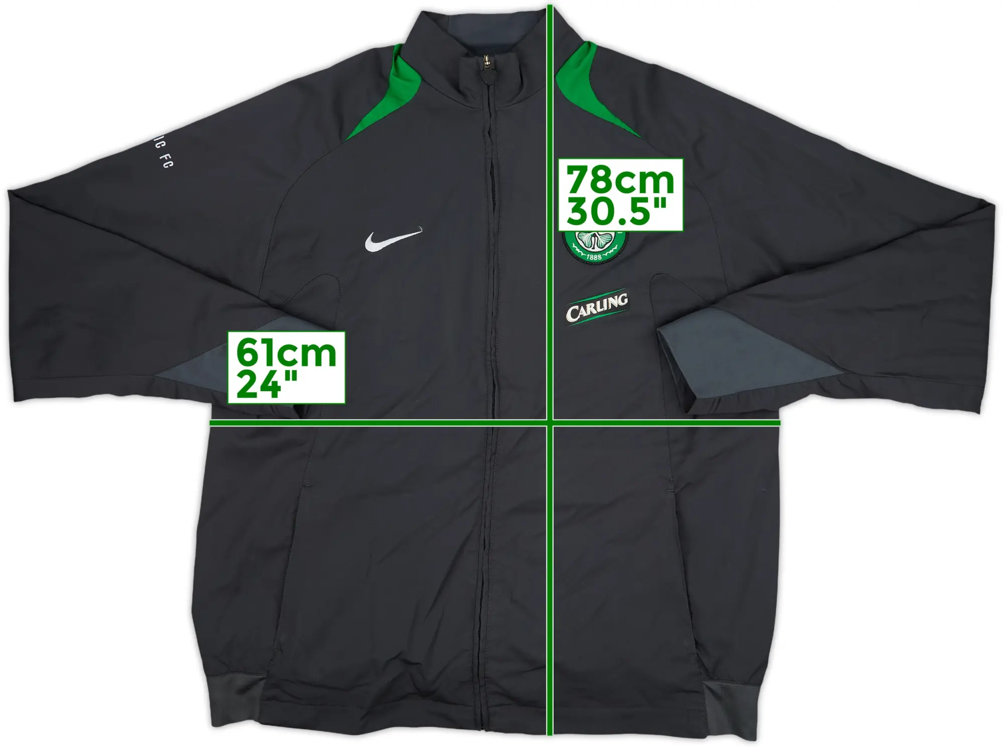 2005-06 Celtic Nike Track Jacket - 8/10 - (XL)