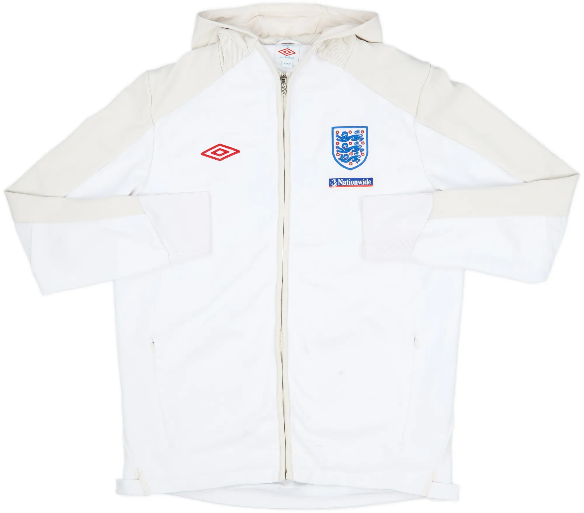 2010-12 England Umbro Hooded Track Jacket - 6/10 - (L)