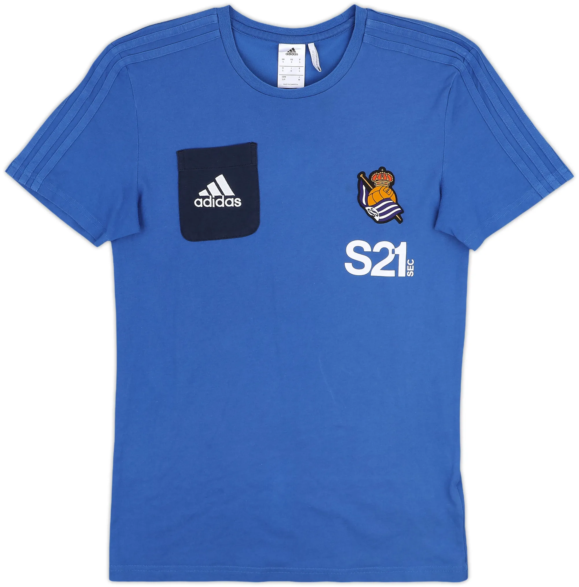 adidas Real Sociedad Mens SS Home Shirt 2013/14