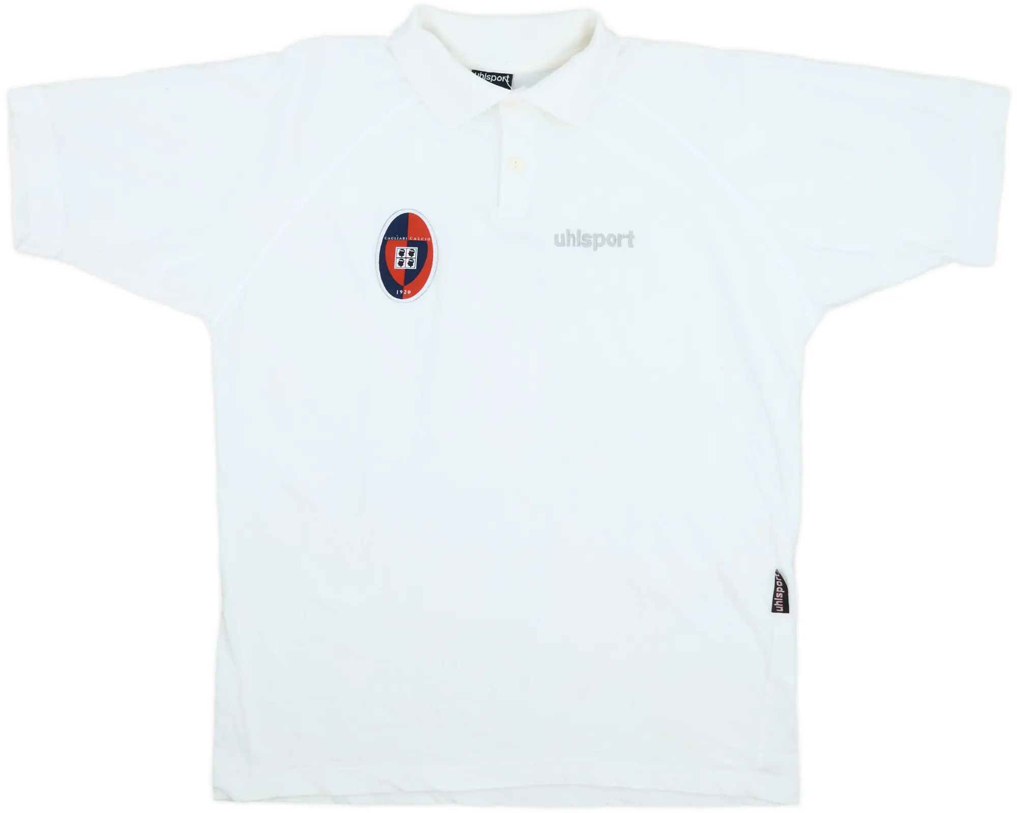 2000-01 Cagliari Uhlsport Polo Shirt - 6/10 - (M/L)