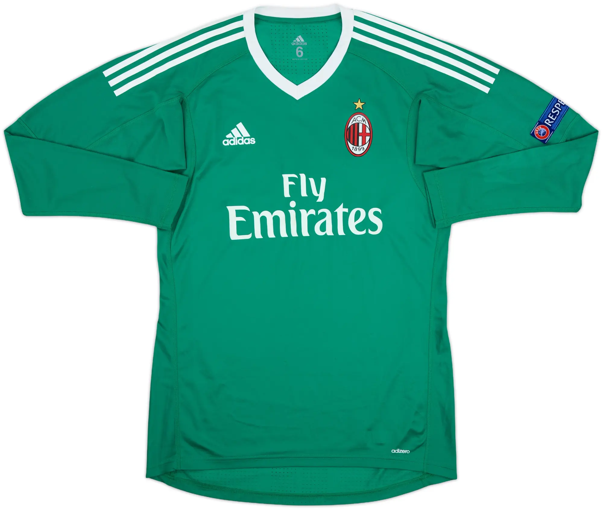 2017-18 AC Milan Player Issue GK Shirt - 8/10 - (M)