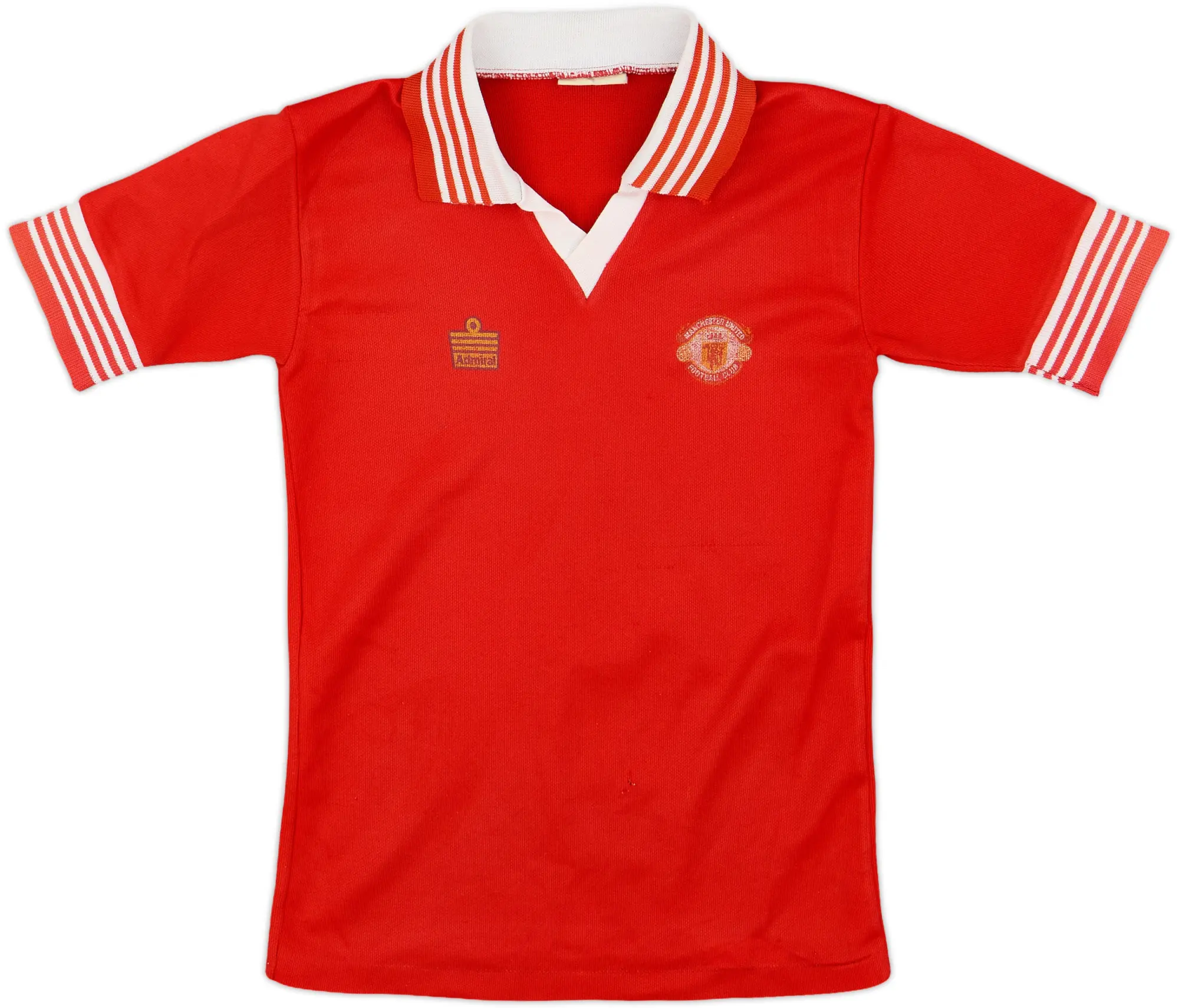 1977-80 Manchester United Home Shirt - 7/10 - (Y)