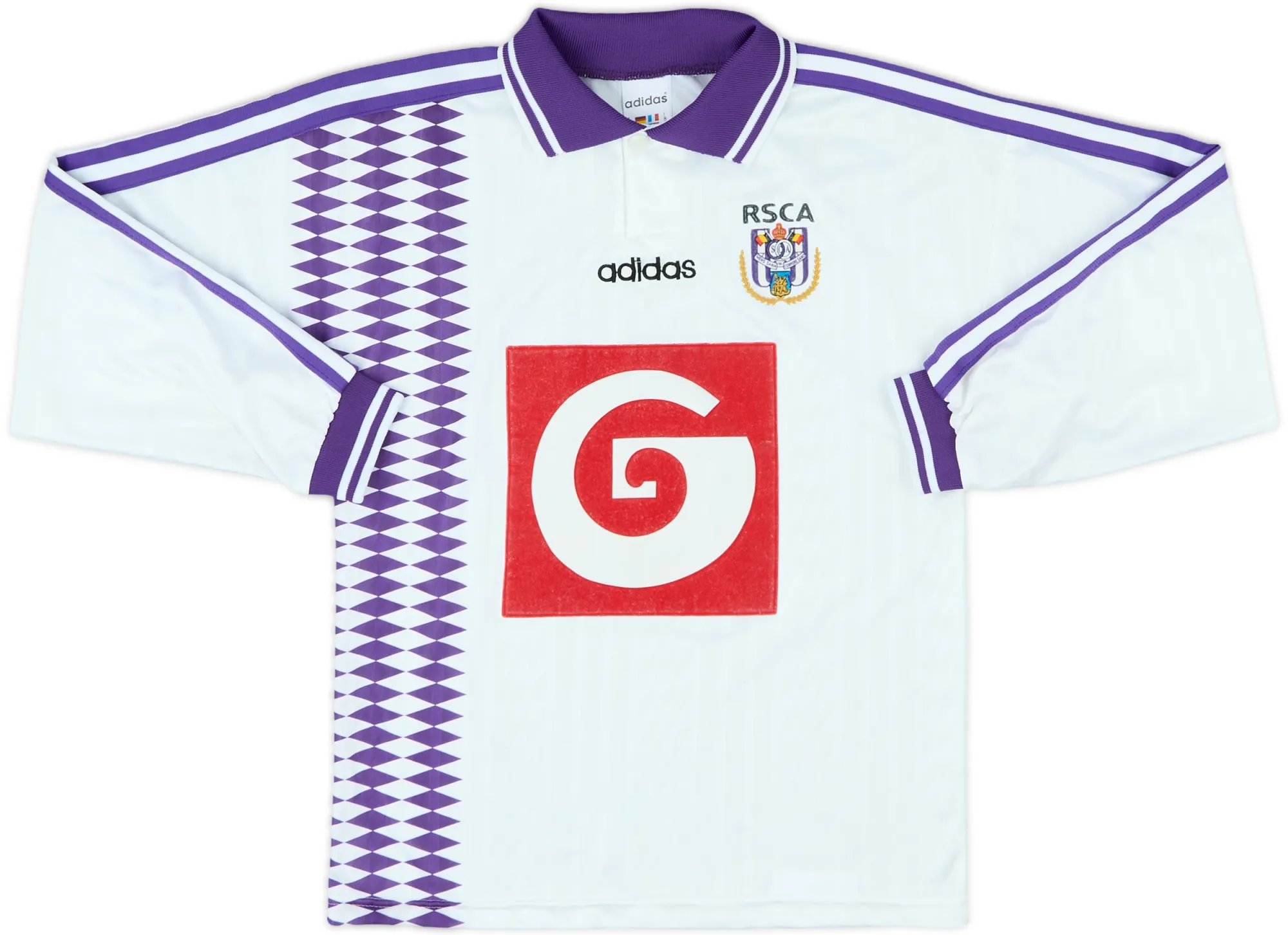 adidas Anderlecht Boys LS Home Shirt 1995/96