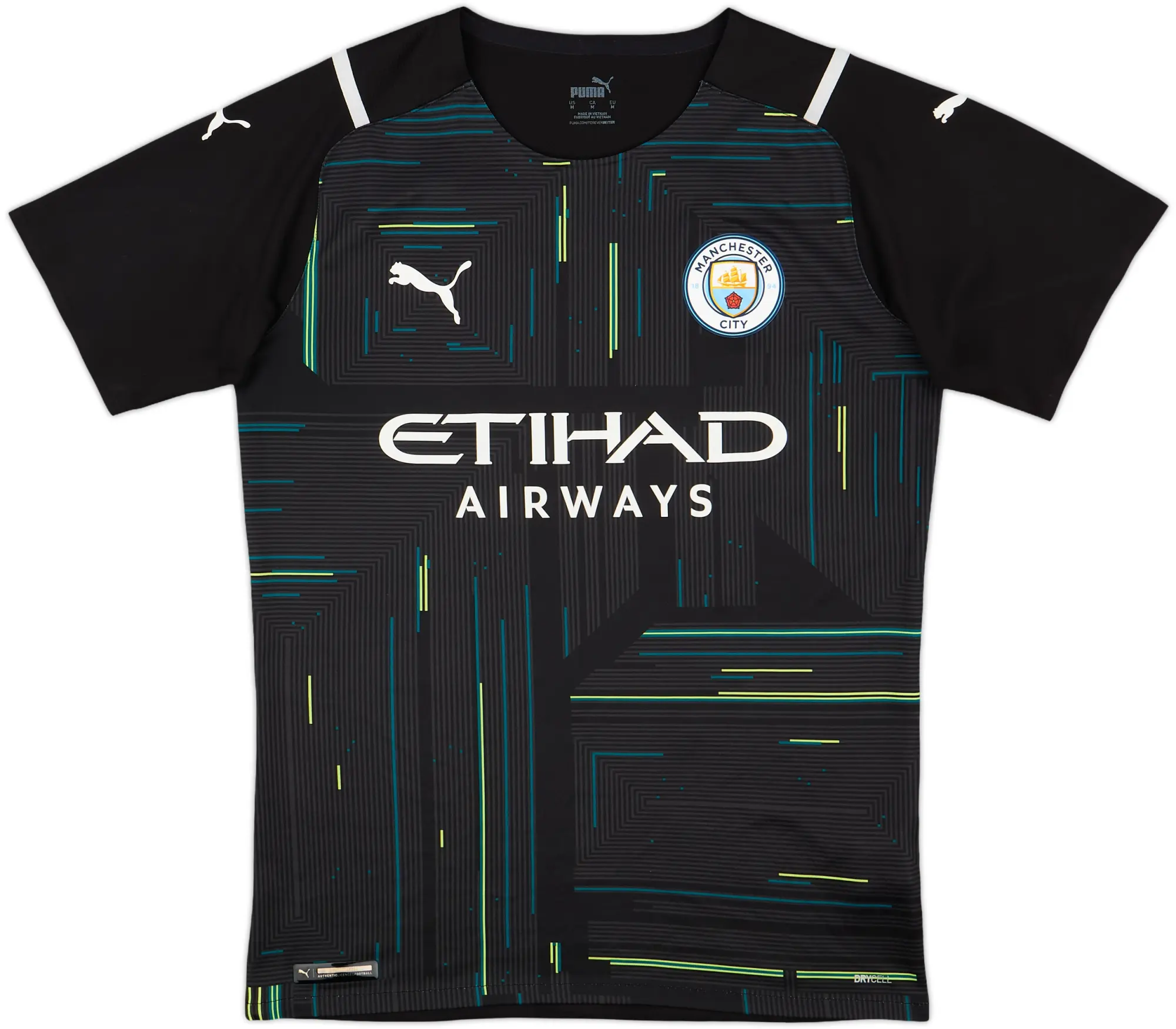 2021-22 Manchester City Authentic GK Shirt - 9/10 - (M)