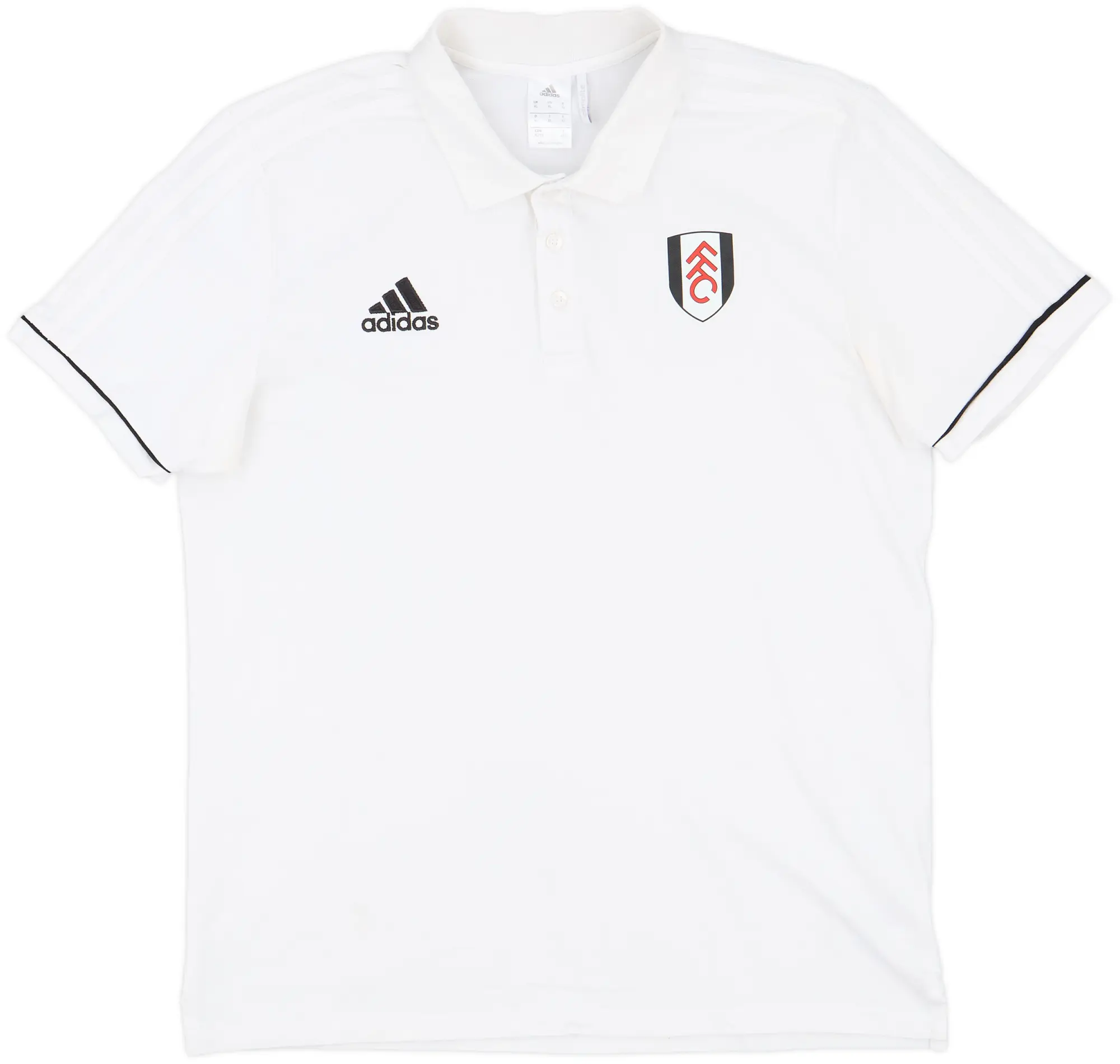 2017-18 Fulham adidas Polo Shirt - 9/10 - (XL)