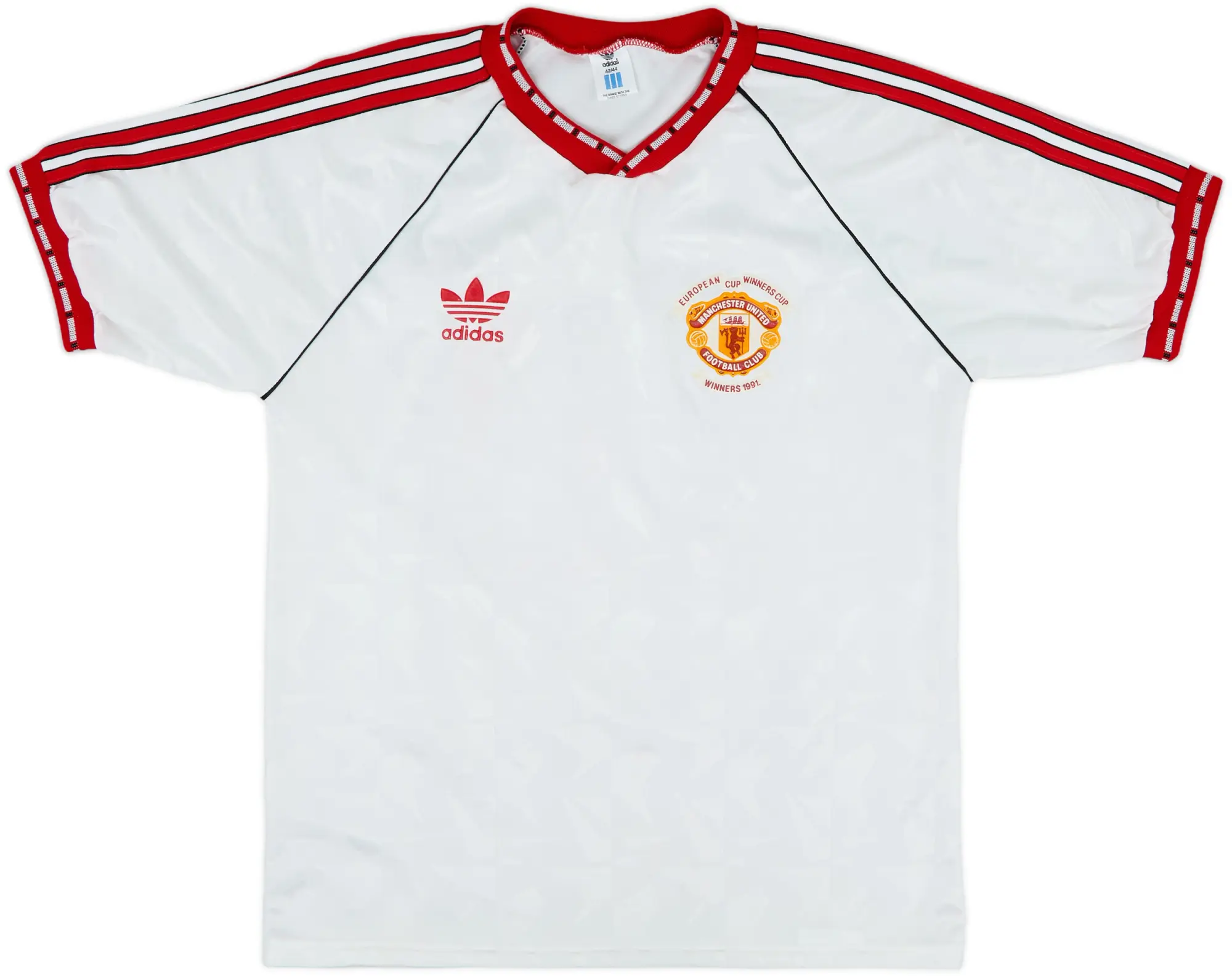 1990-91 Manchester United European Cup Winners Cup Shirt #10 (Hughes) - 9/10 - (L)
