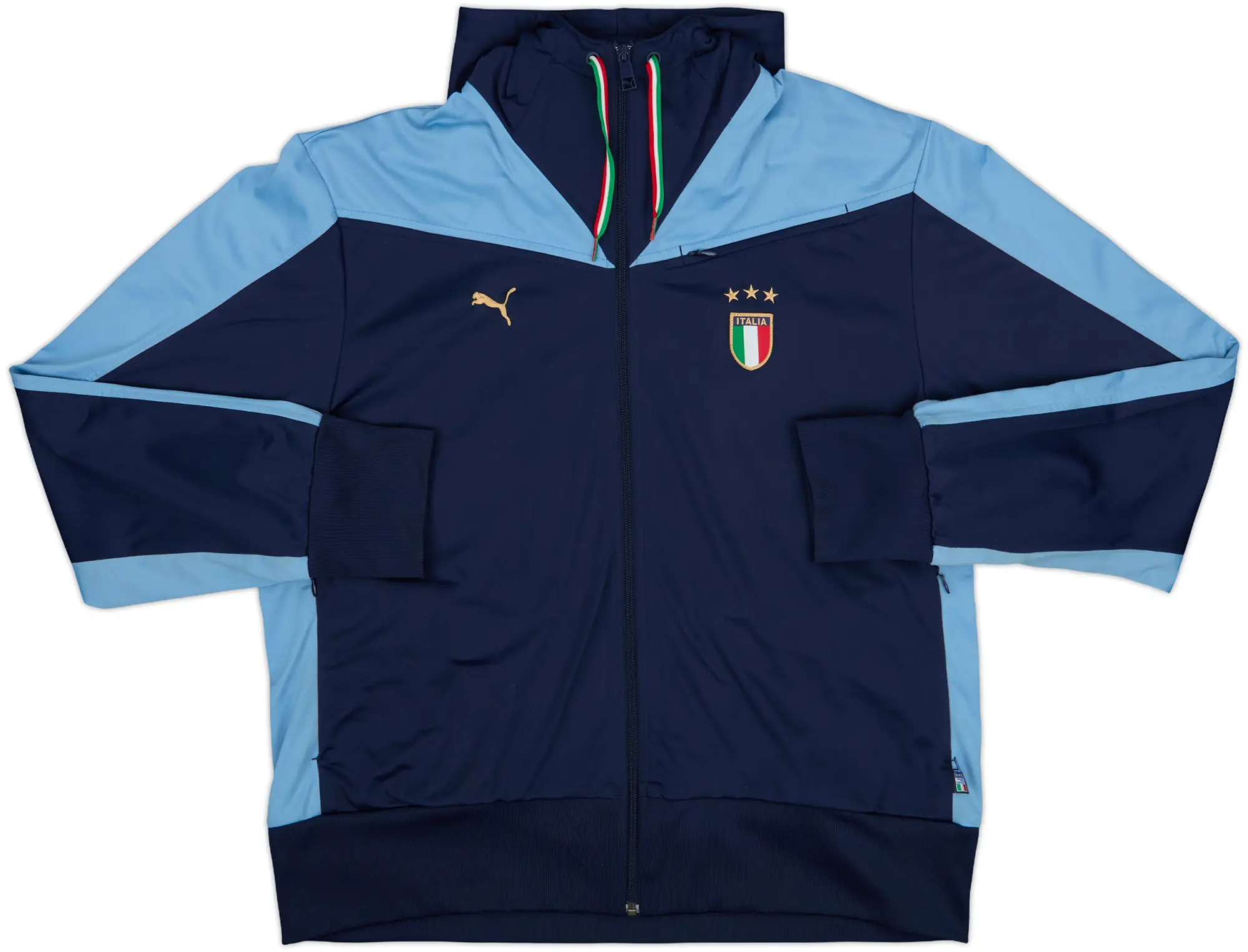2009-10 Italy Puma Hooded Track Jacket - 8/10 - (XL)