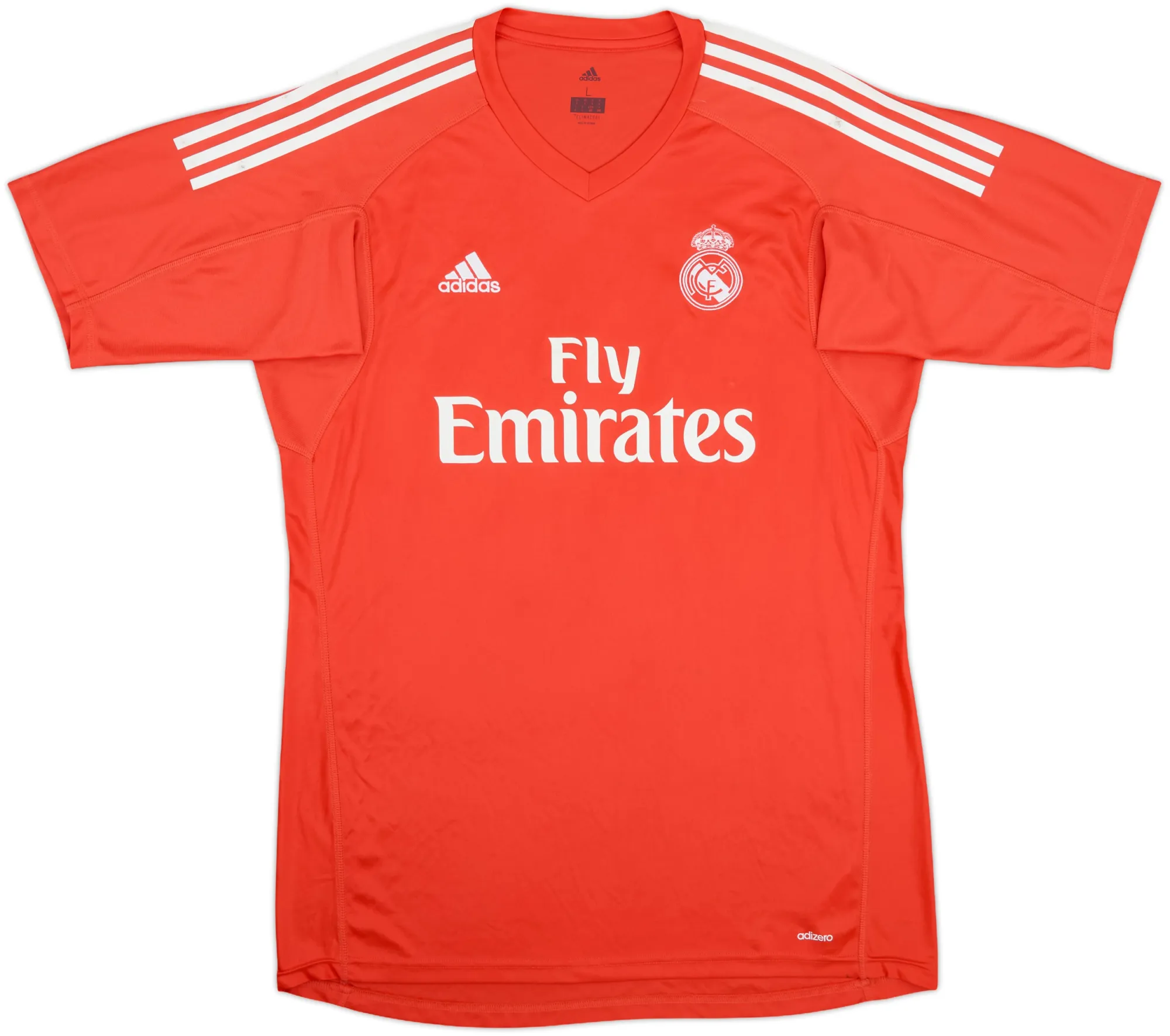 adidas Real Madrid Mens SS Goalkeeper Home Shirt 2017/18