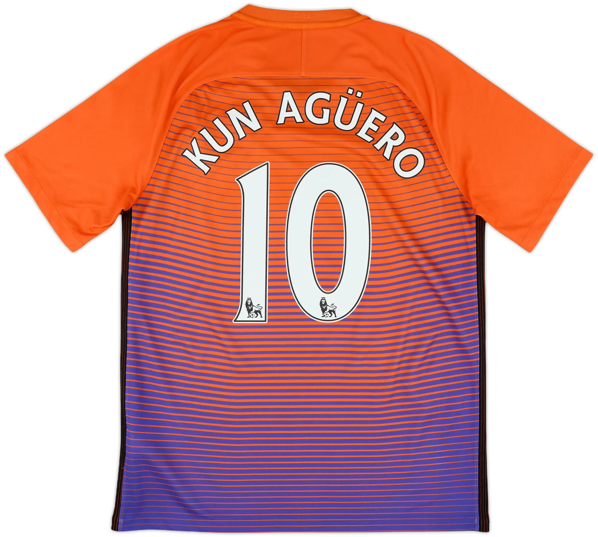 2016-17 Manchester City Third Shirt Kun Aguero #10 - 10/10 - (M)