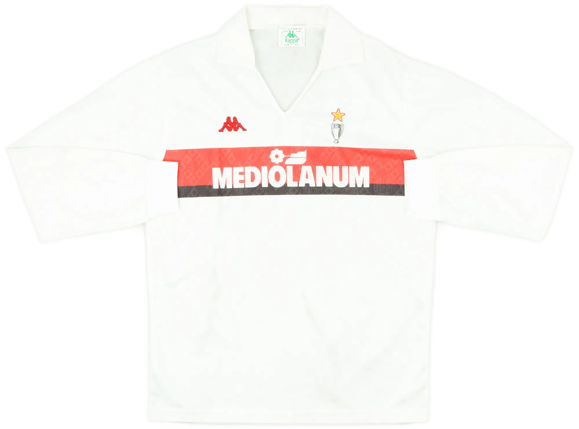 1988-89 AC Milan Away L/S Shirt - 8/10 - (L)