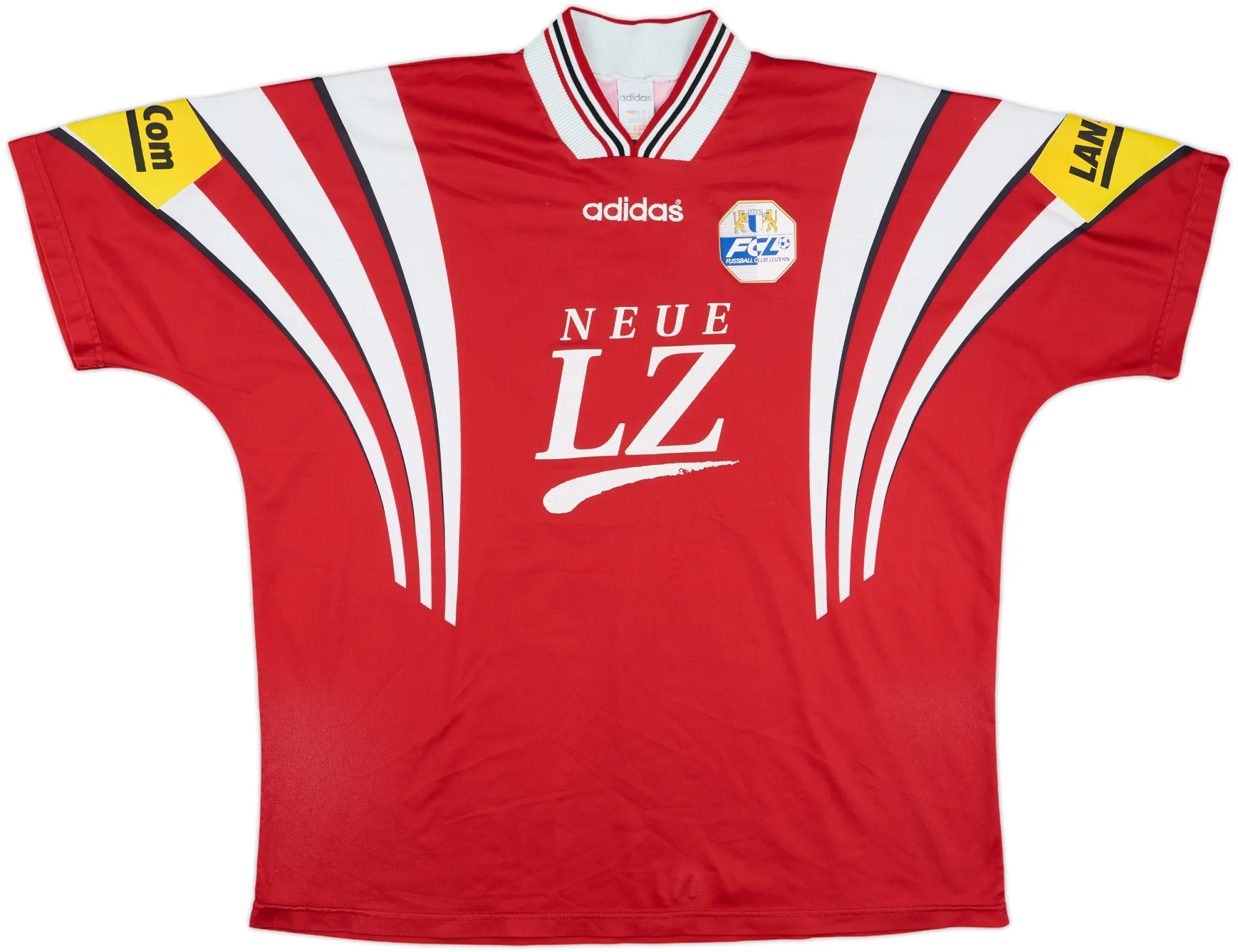 adidas Luzern Mens SS Player Issue Away Shirt 1996/97