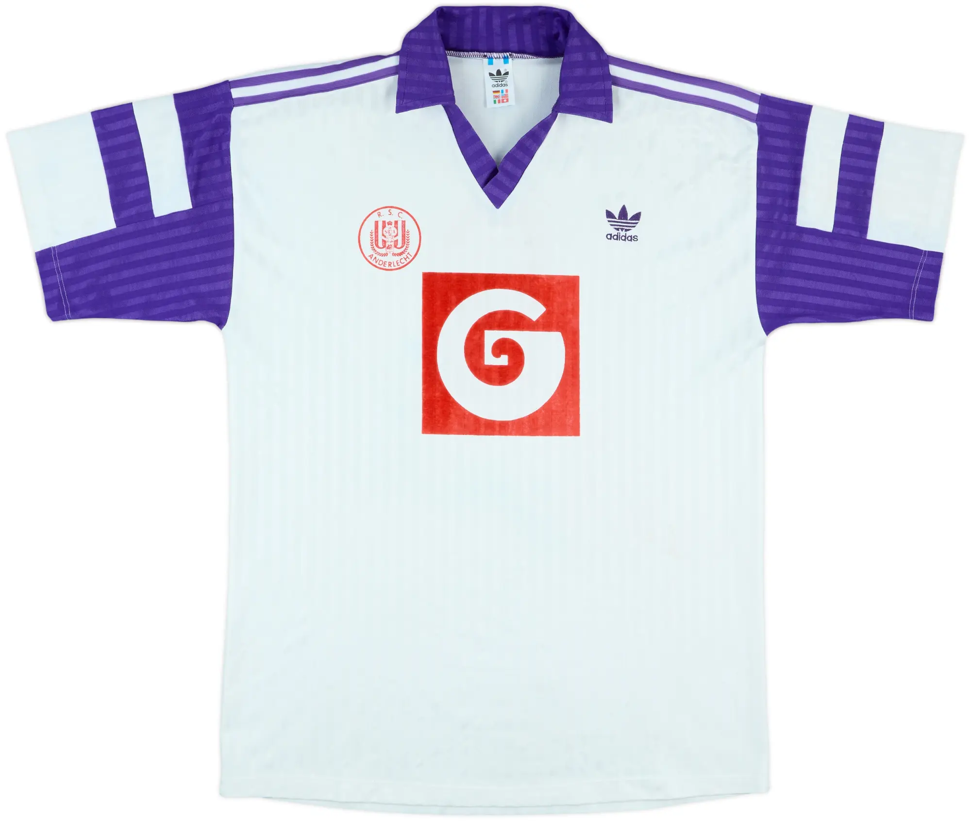 1990-91 Anderlecht Match Issue Home Shirt #6
