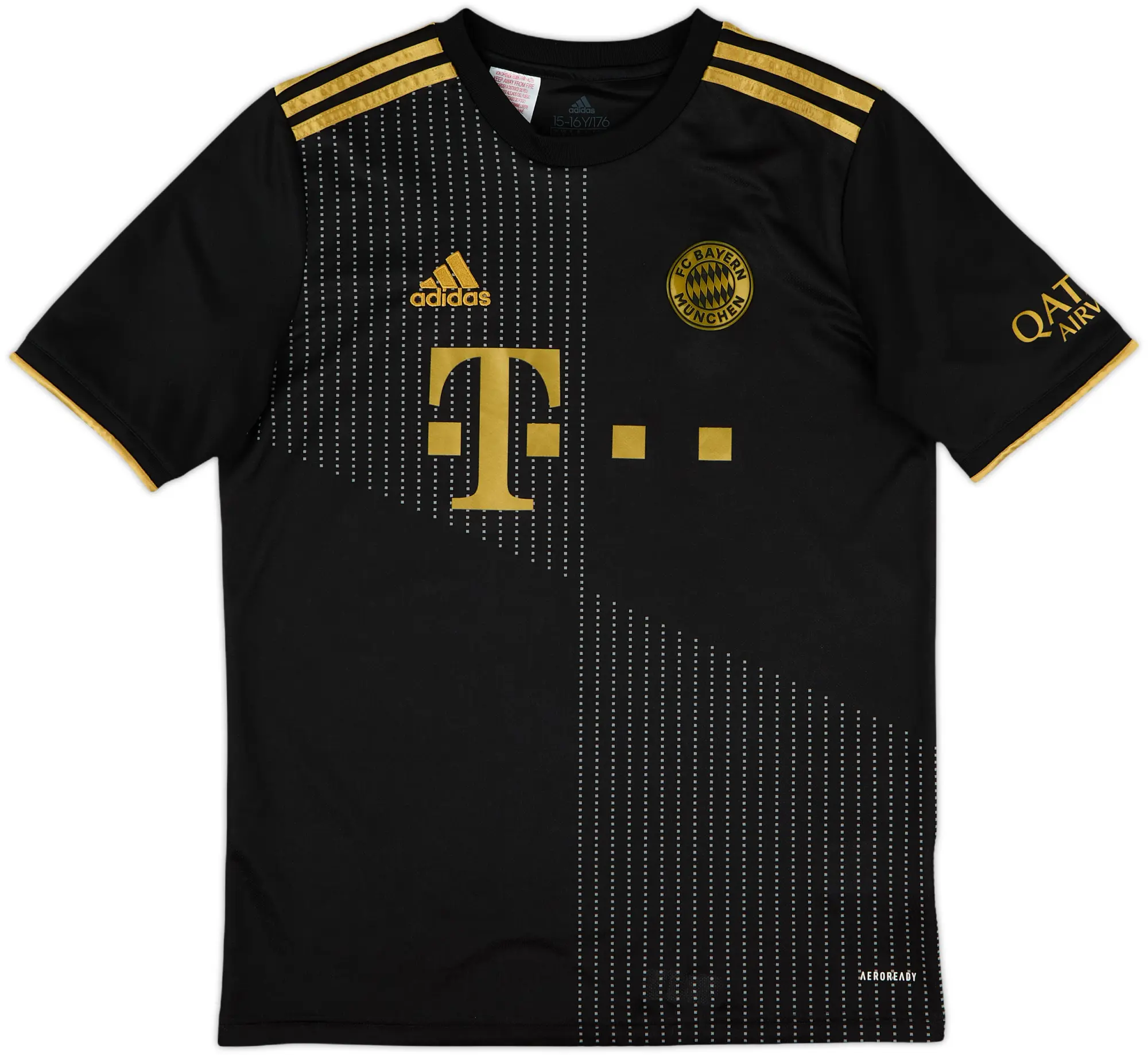 adidas Bayern Munich Boys SS Away Shirt 2021/22
