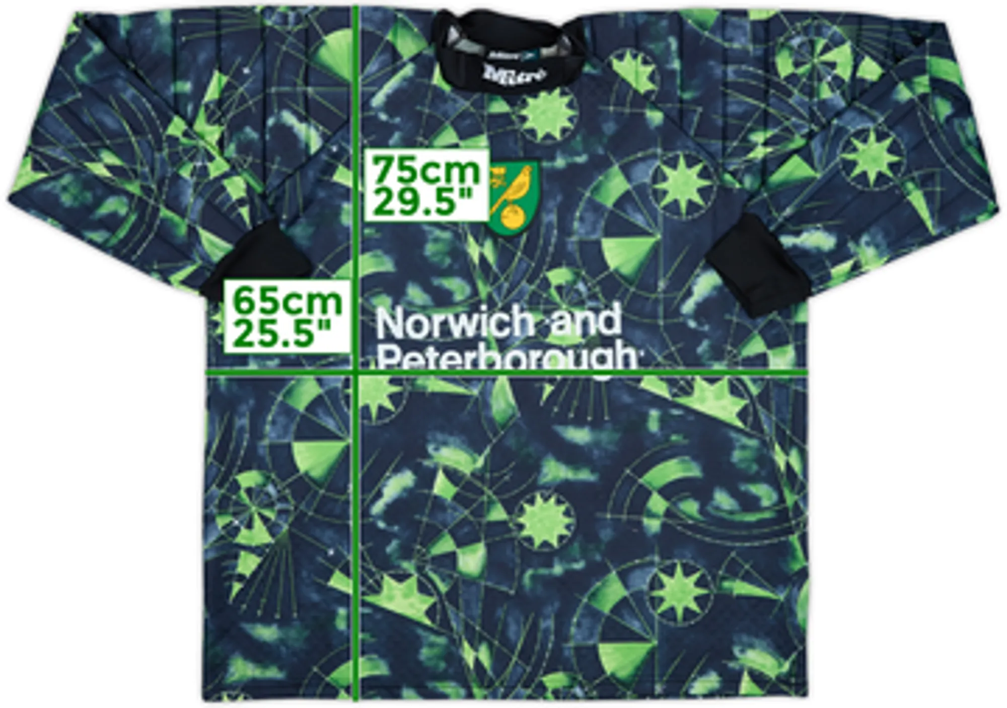 GK Norwich City Mens LS Goalkeeper Home Shirt 1996/97