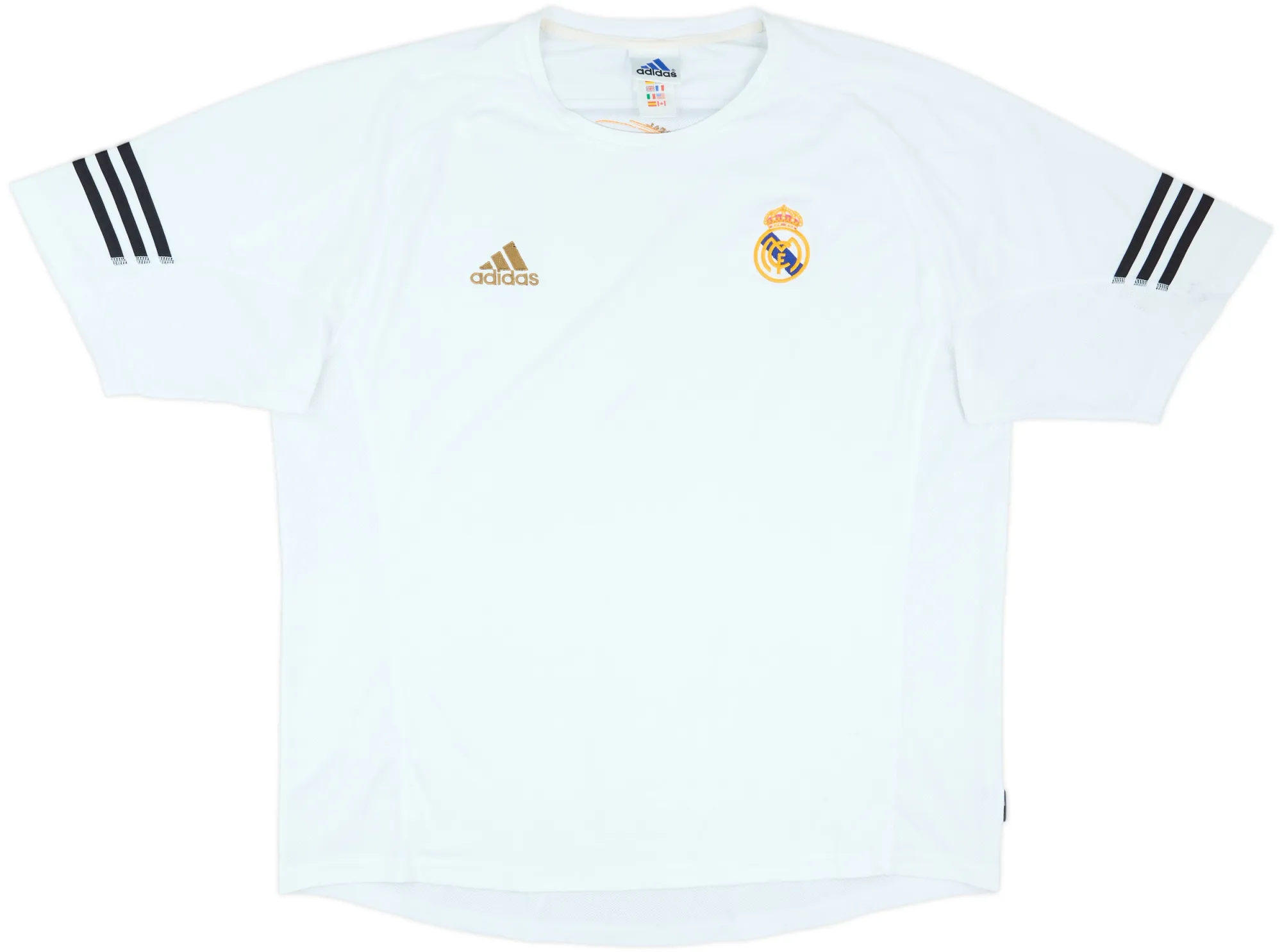 adidas Real Madrid Mens SS Home Shirt 2002/03
