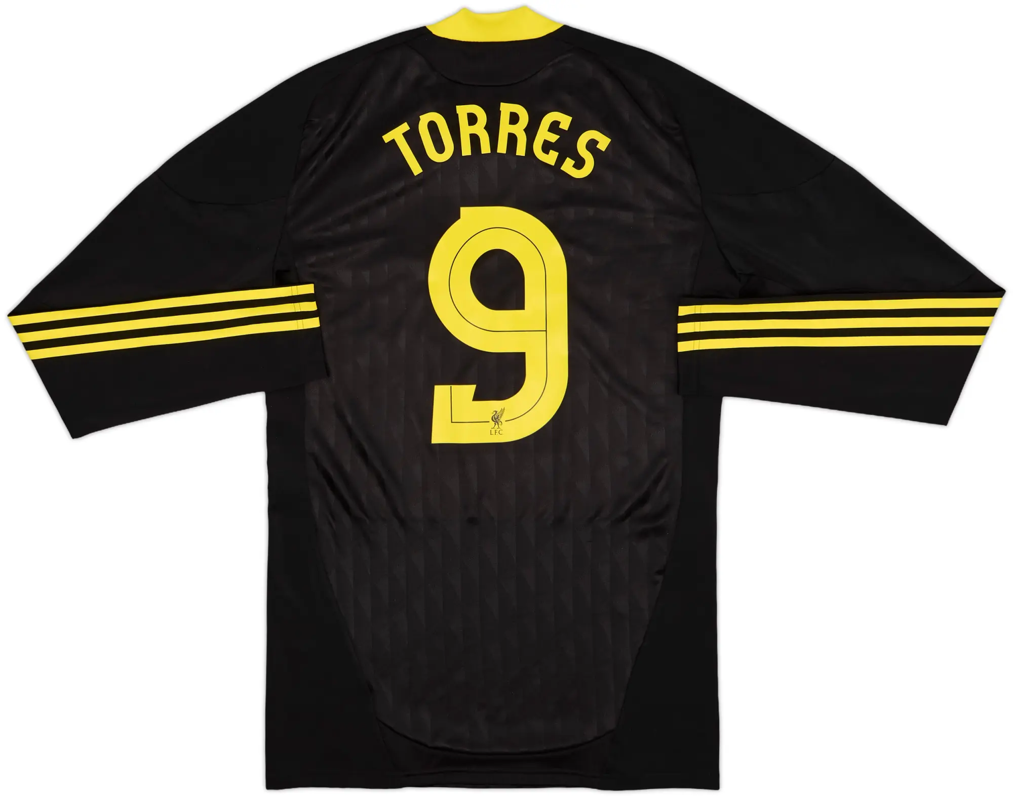 2010-11 Liverpool Player Issue TechFit Third L/S Shirt Torres #9 - 8/10 - (XL)