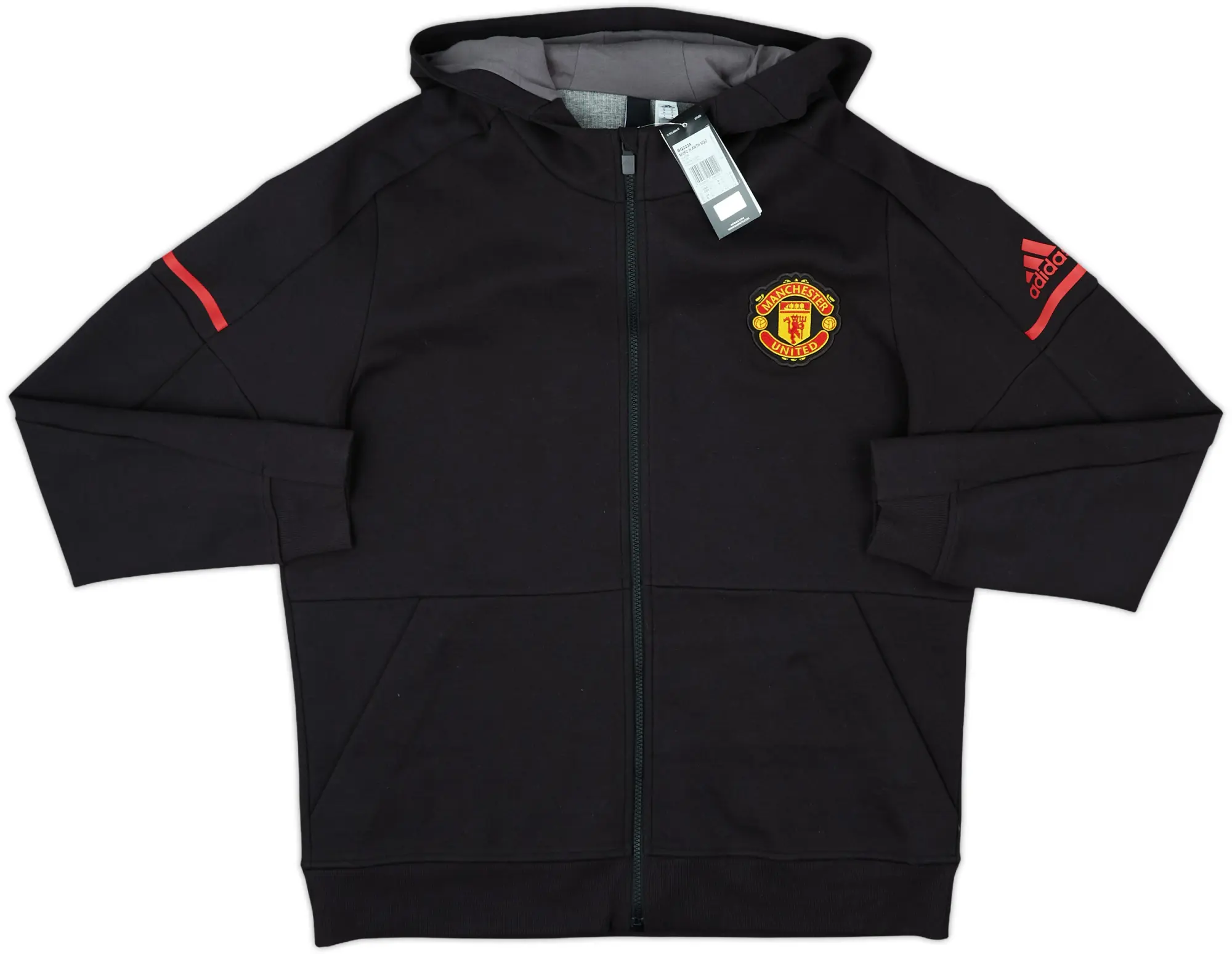2017-18 Manchester United adidas Anthem Hooded Track Jacket (XL)